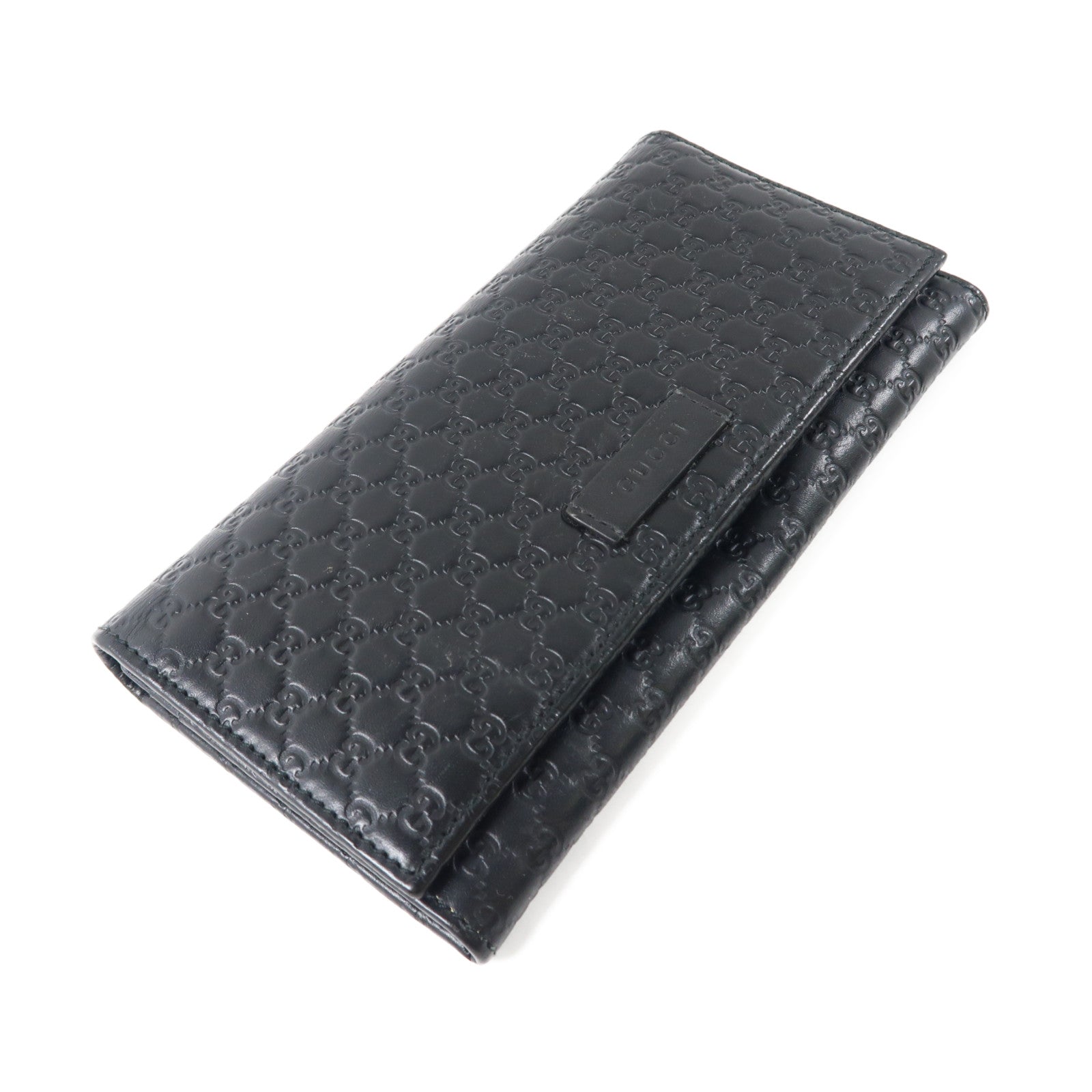 GUCCI 牛皮皮革Long Wallet長錢包黑色