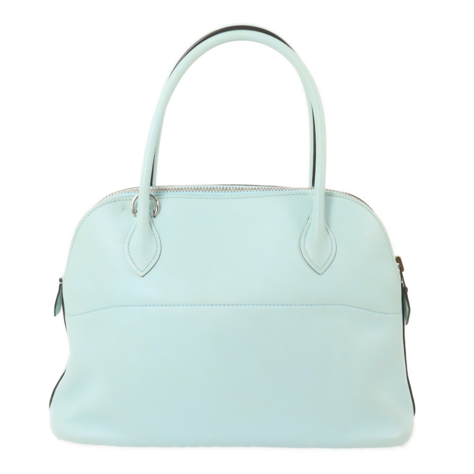HERMES Swift皮革Bolide 27手挽肩背兩用袋Bleu Zephyr