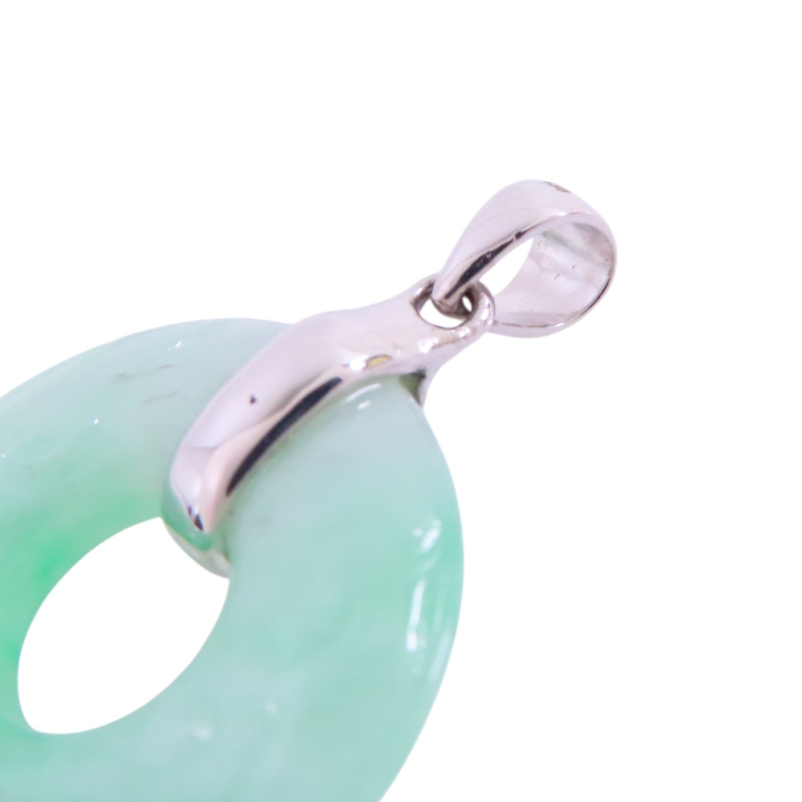 JEWELRY 18K白金/翡翠Jade Pendant Top吊墜