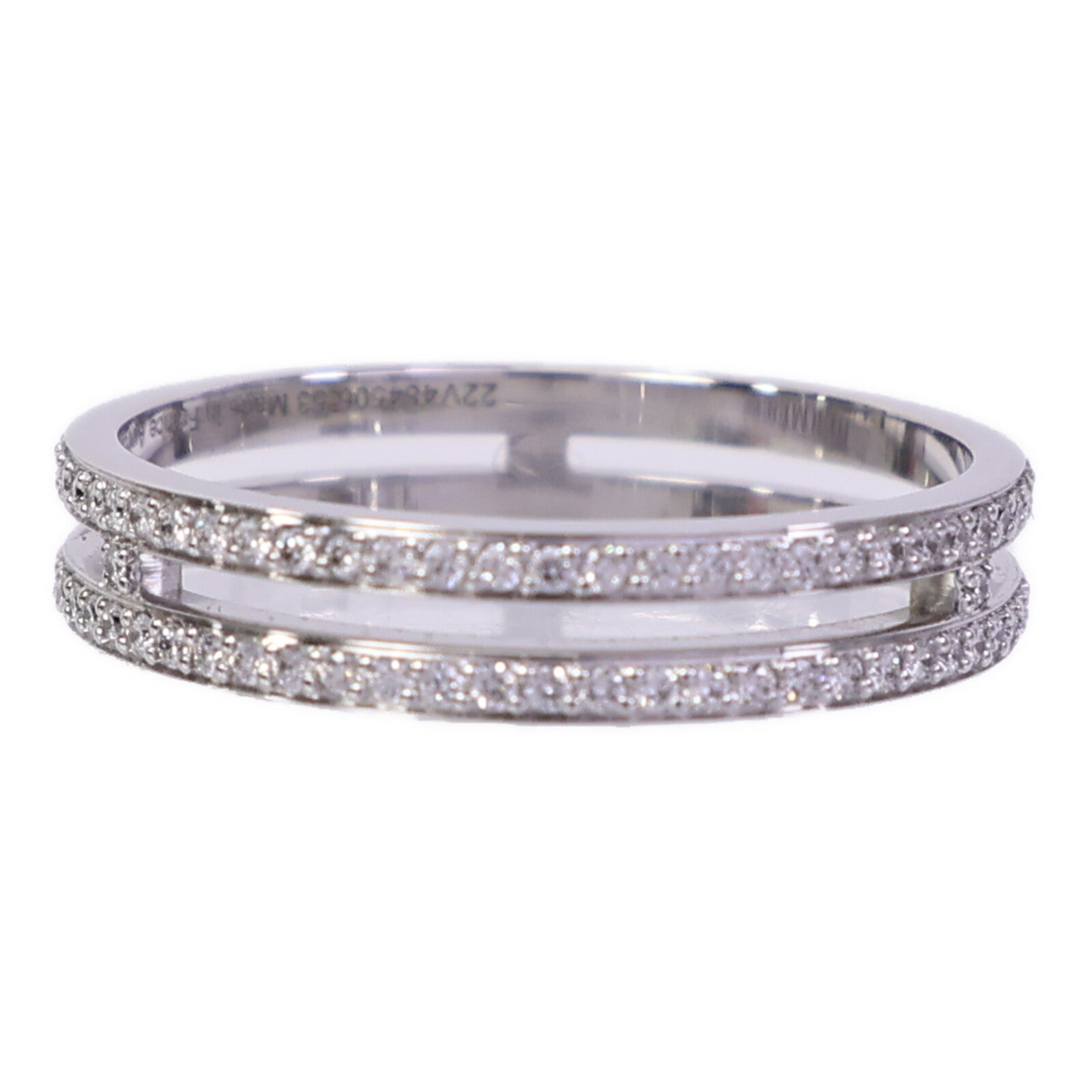 HERMES 18K白金Ariane Wedding Band Small鑽石戒指