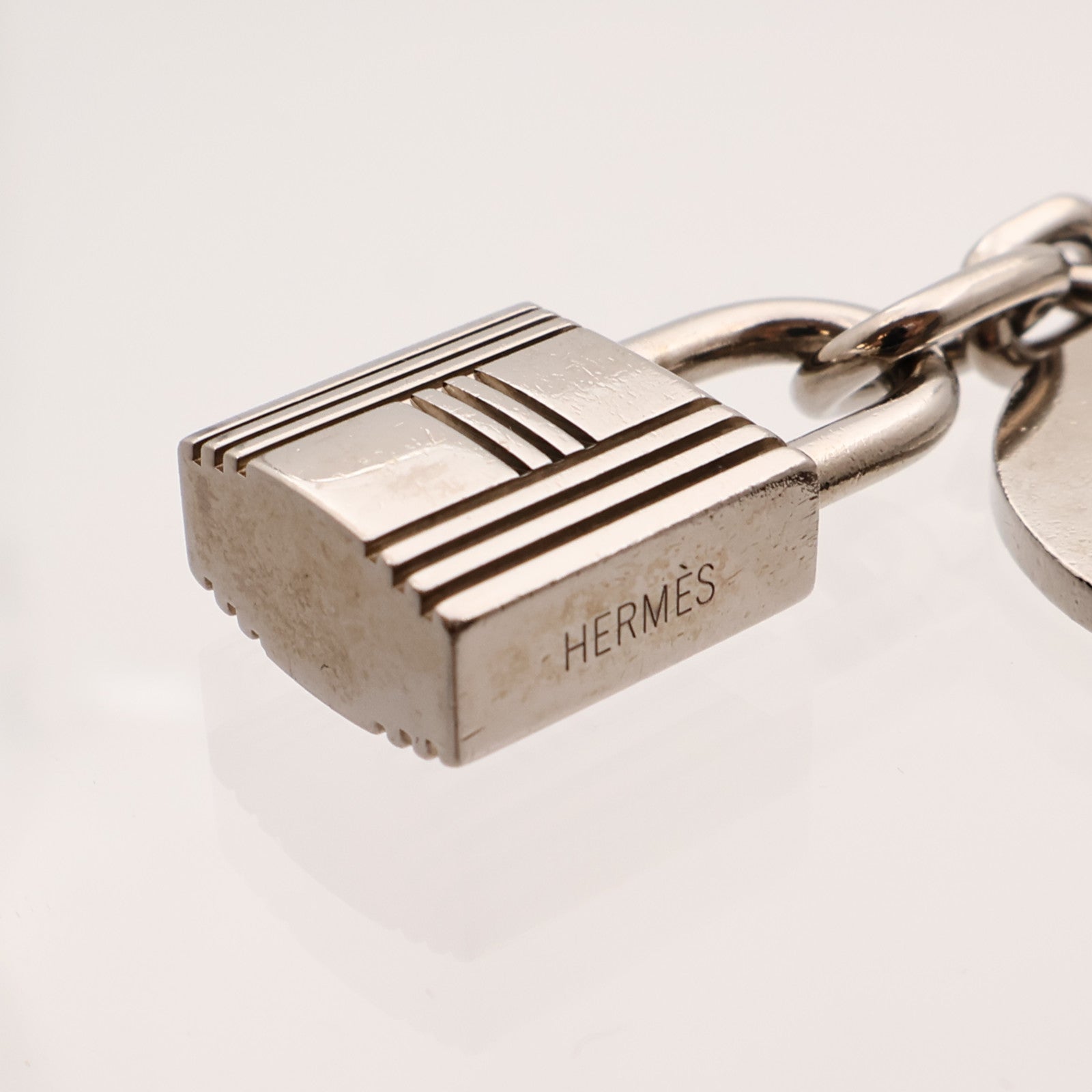 HERMES 金屬Bag Charm銀扣掛飾