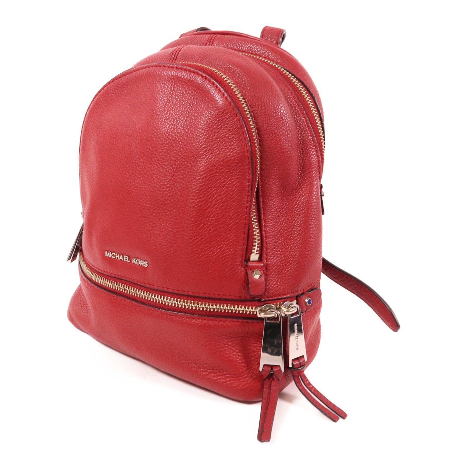 Michael Kors 牛皮皮革Backpack銀扣背包