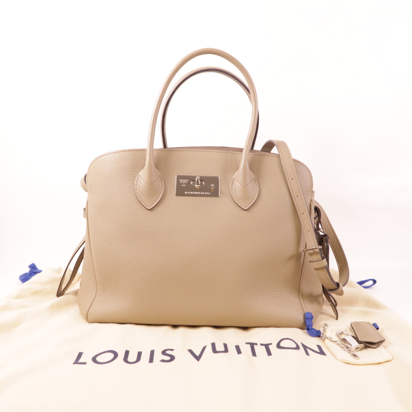 LOUIS VUITTON LV SHW Mira MM 2 Way Shoulder Bag M51685 Taurillon Leather Grey