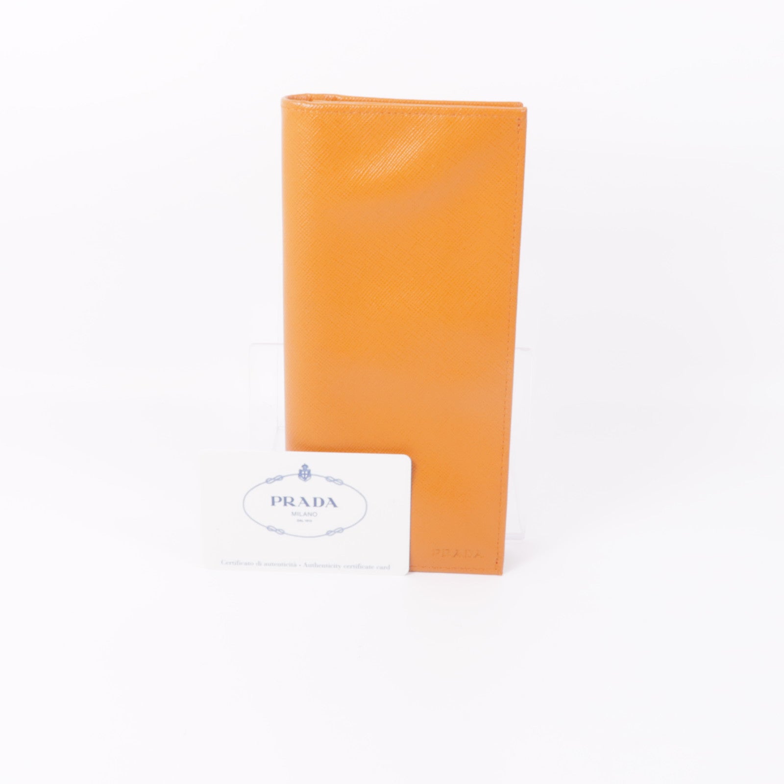PRADA Saffiano皮革Long Wallet銀扣長錢包