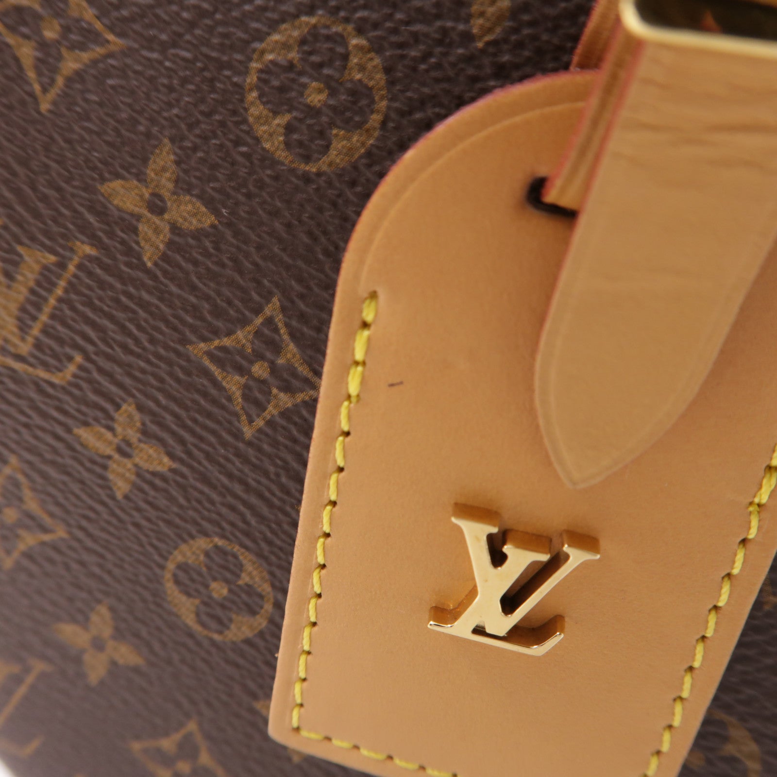 LOUIS VUITTON Monogram Petite Boite Chapeau金扣手挽肩背兩用袋