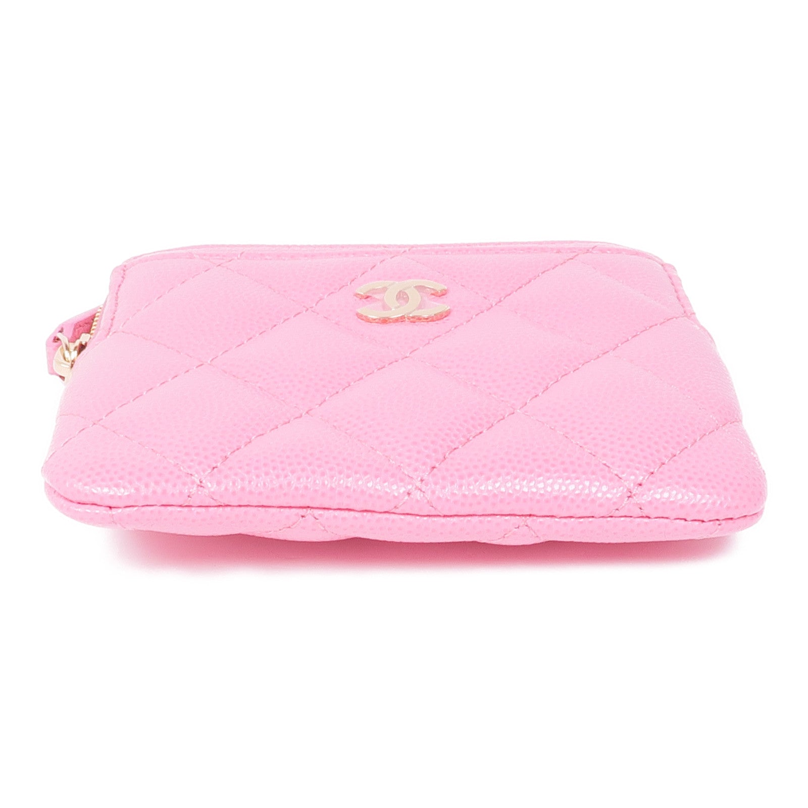 CHANEL 牛皮皮革Coin/Card Purse金扣零錢包/卡片套