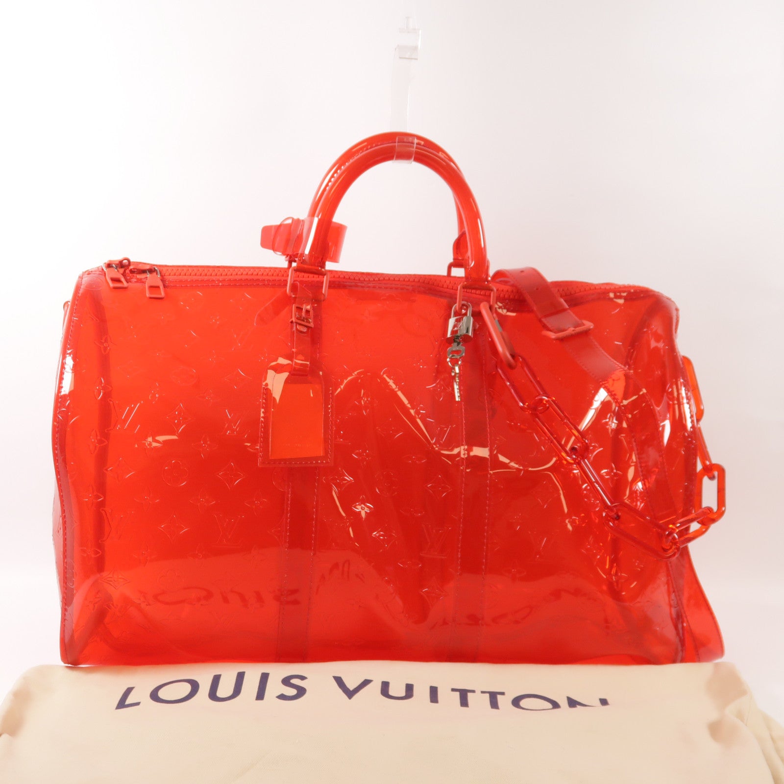 LOUIS VUITTON 【激減優惠】PVC Keepall 50手挽肩背兩用袋