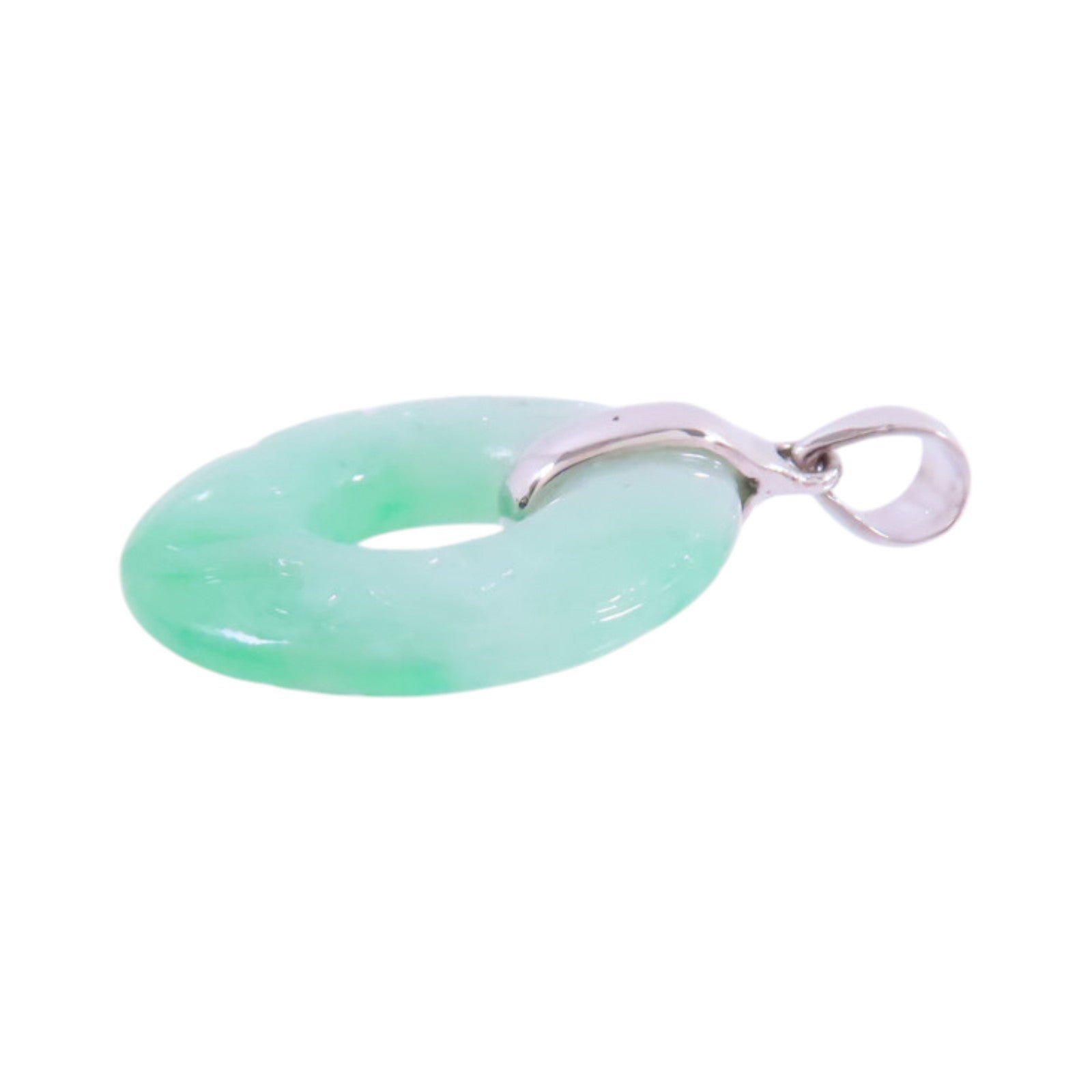 JEWELRY 18K白金/翡翠Jade Pendant Top吊墜