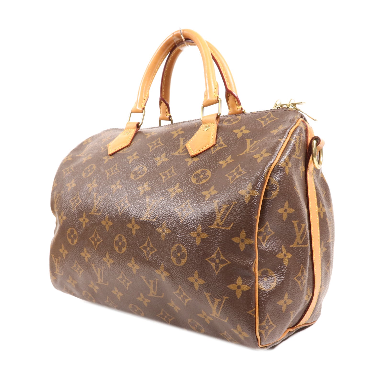 LOUIS VUITTON Monogram Speedy Bandouliere 30金扣手挽肩背兩用袋