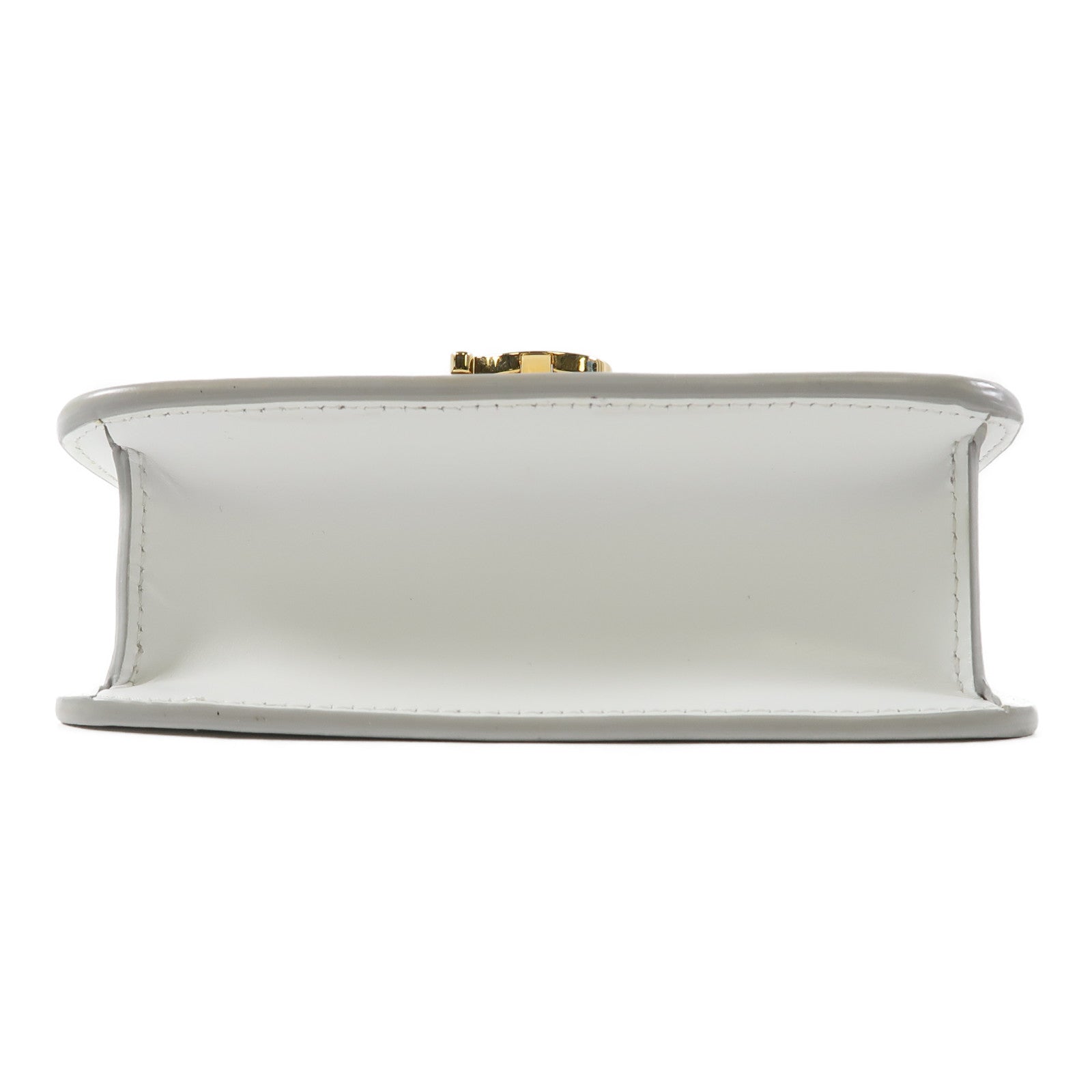 BURBERRY 牛皮皮革Shoulder Bag金扣肩背袋白色