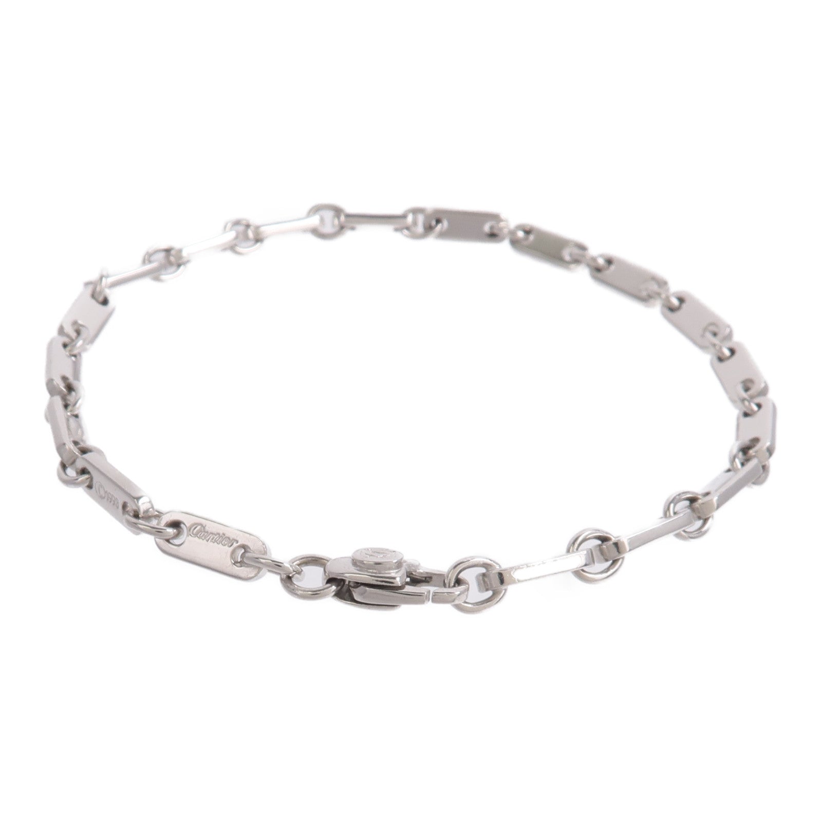 CARTIER 18K白金Figaro Bracelet手鏈