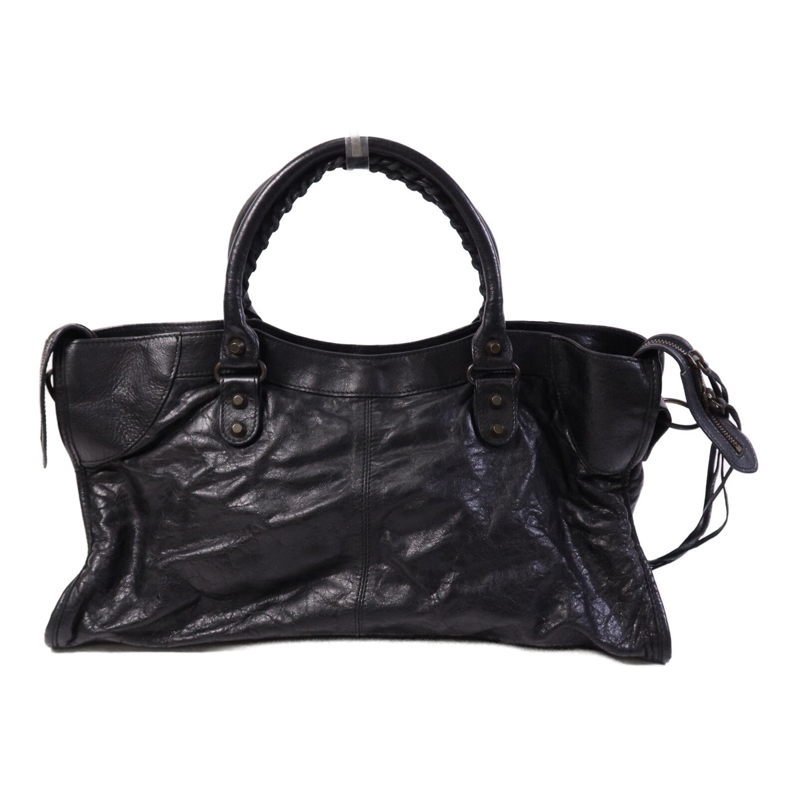 BALENCIAGA 牛皮皮革Balenciaga City金扣手挽肩背兩用袋