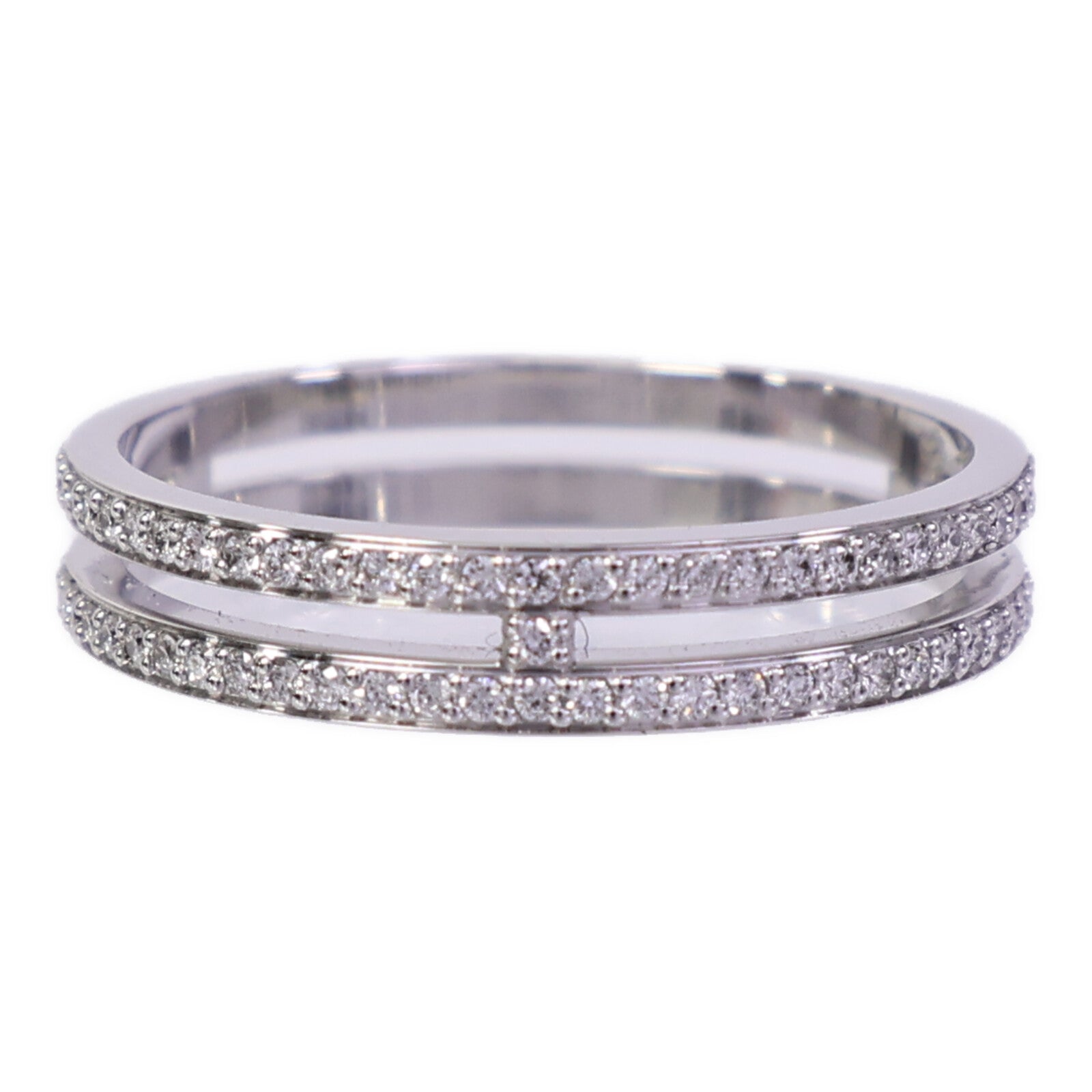 HERMES 18K白金Ariane Wedding Band Small鑽石戒指