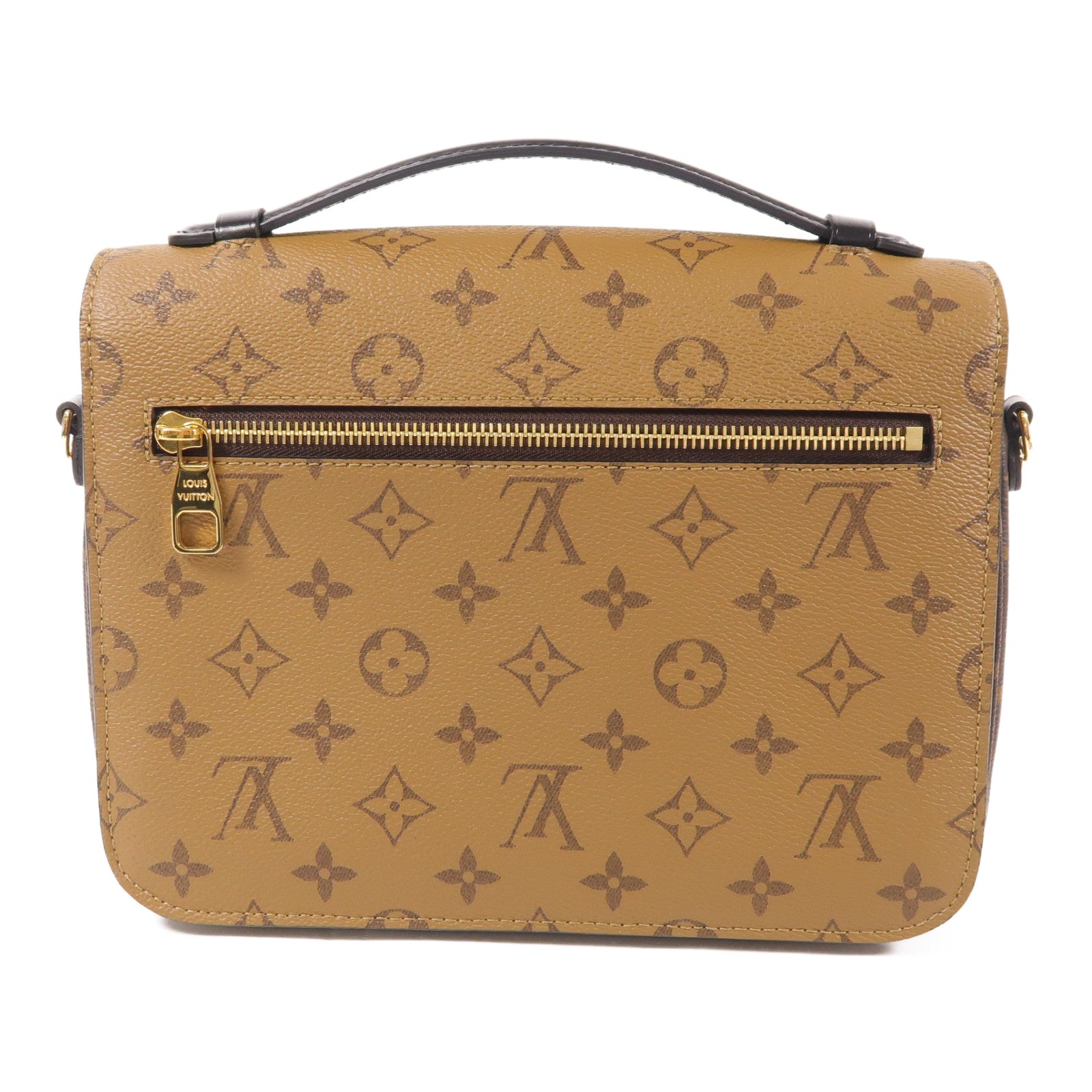 LOUIS VUITTON Monogram Reverse Pochette Metis金扣手挽肩背兩用袋