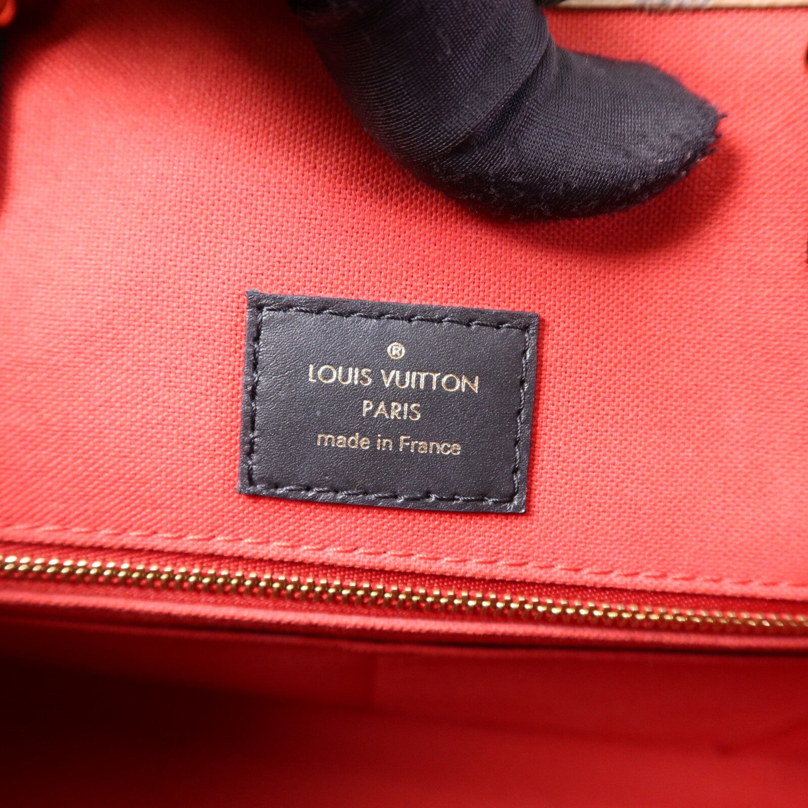 LOUIS VUITTON Monogram Giant On The Go MM金扣手挽肩背兩用袋
