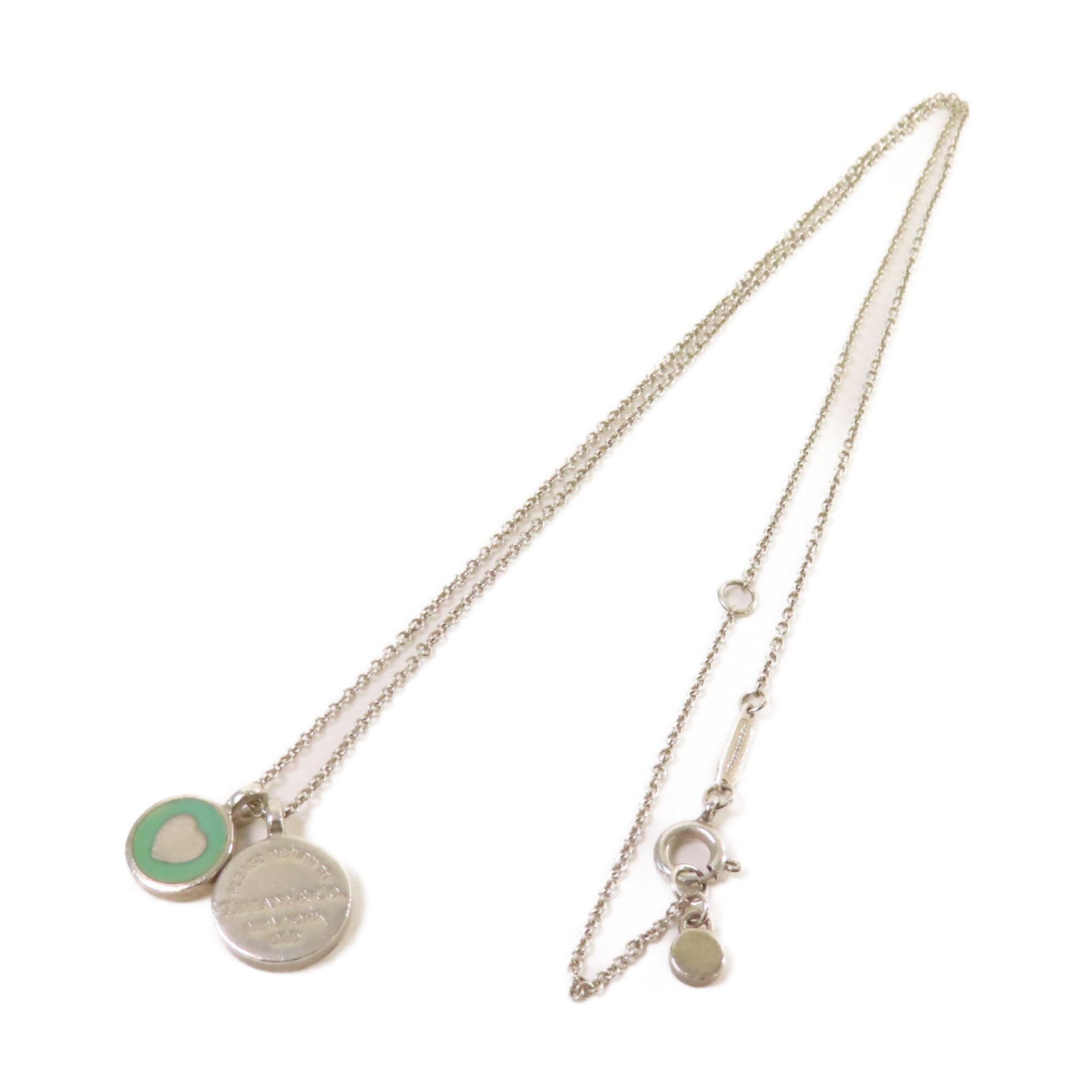 TIFFANY＆CO 【激減優惠】925純銀Circle Duo Pendant Necklace項鏈