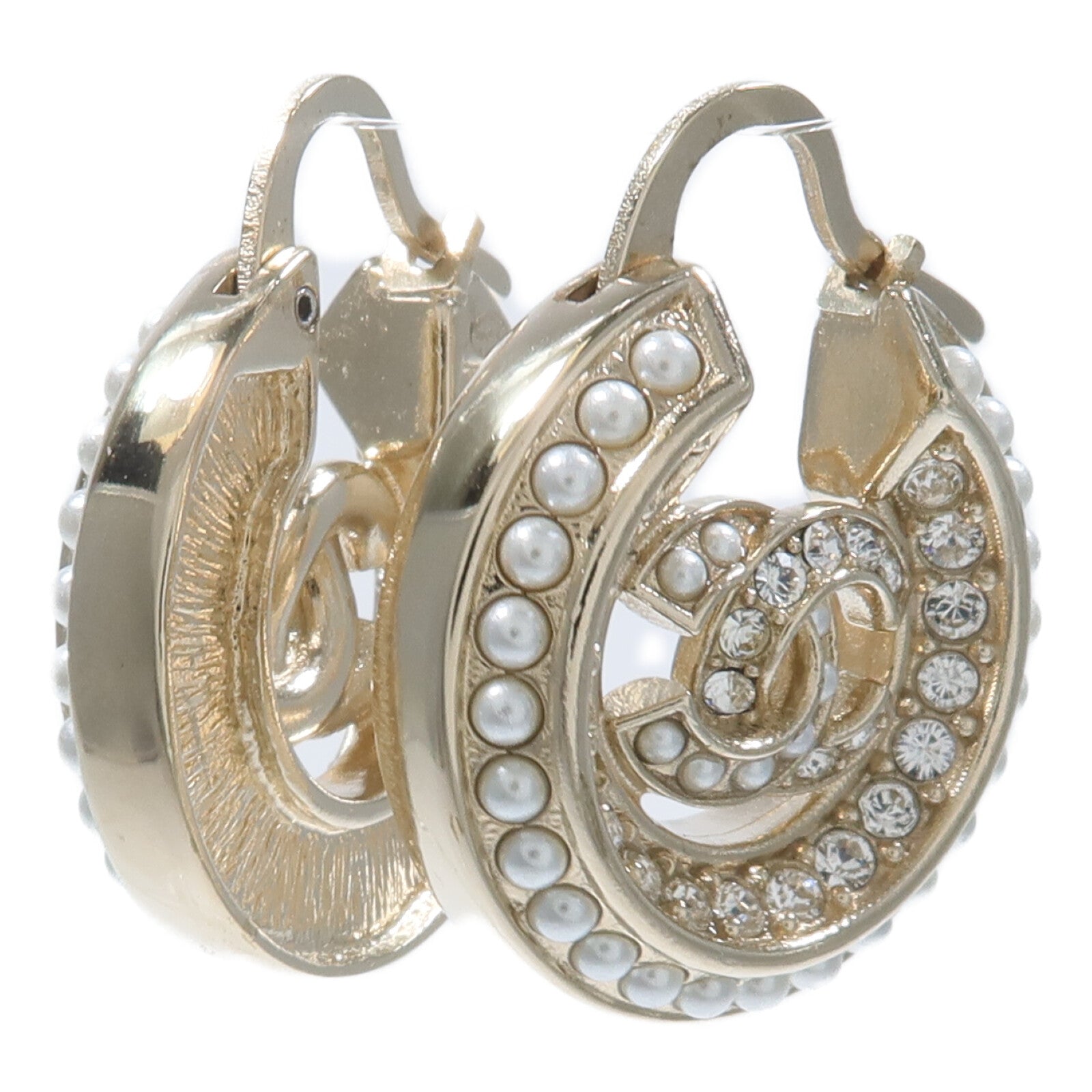 CHANEL 金屬Hoop Earrings耳環