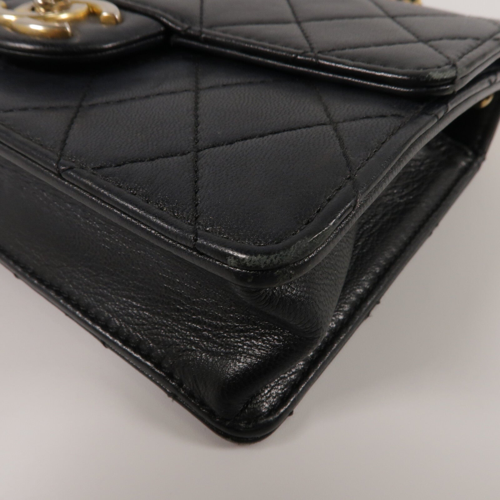 CHANEL 羊皮皮革Chain Shoulder鏈帶肩背袋