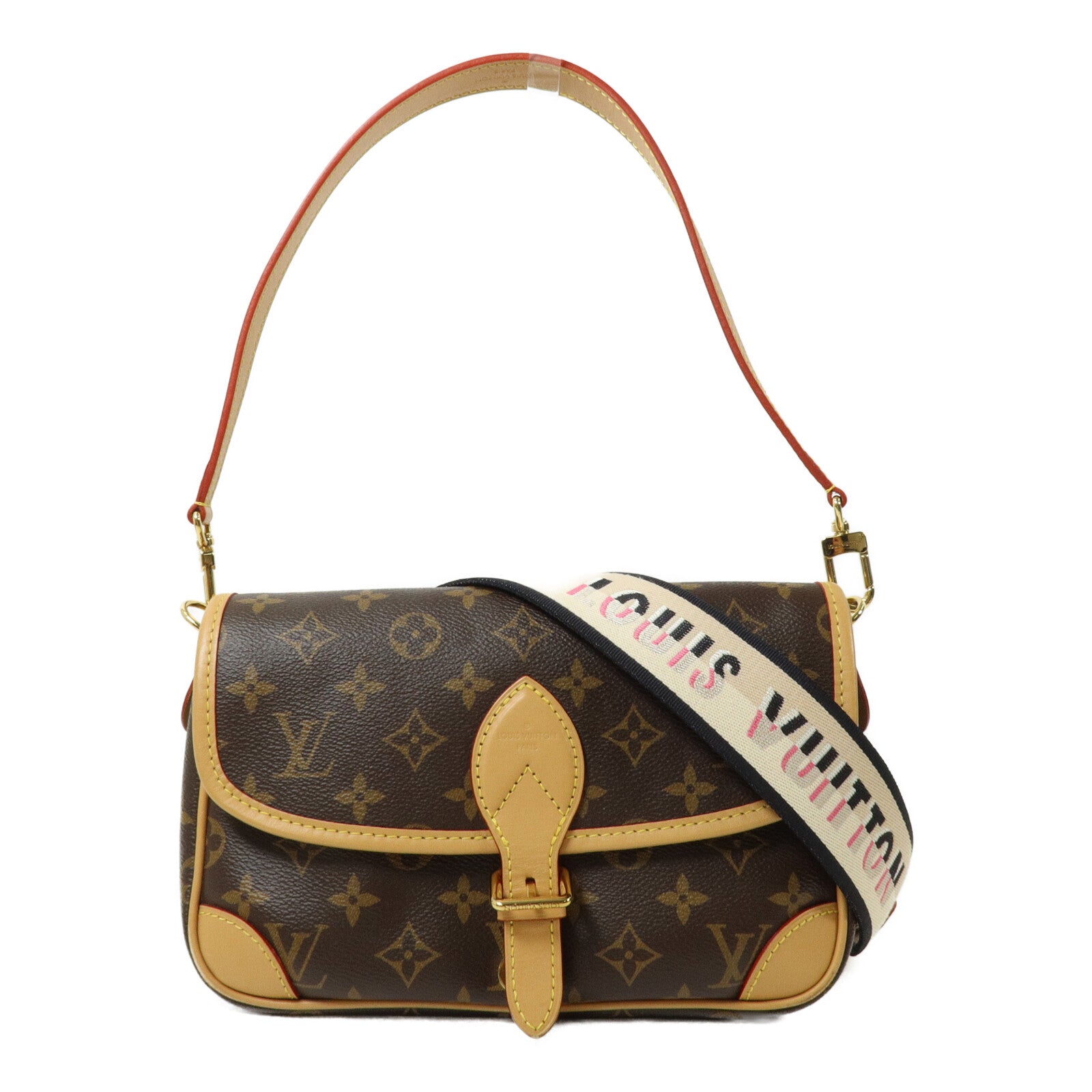 LOUIS VUITTON Monogram Diane金扣手挽肩背兩用袋