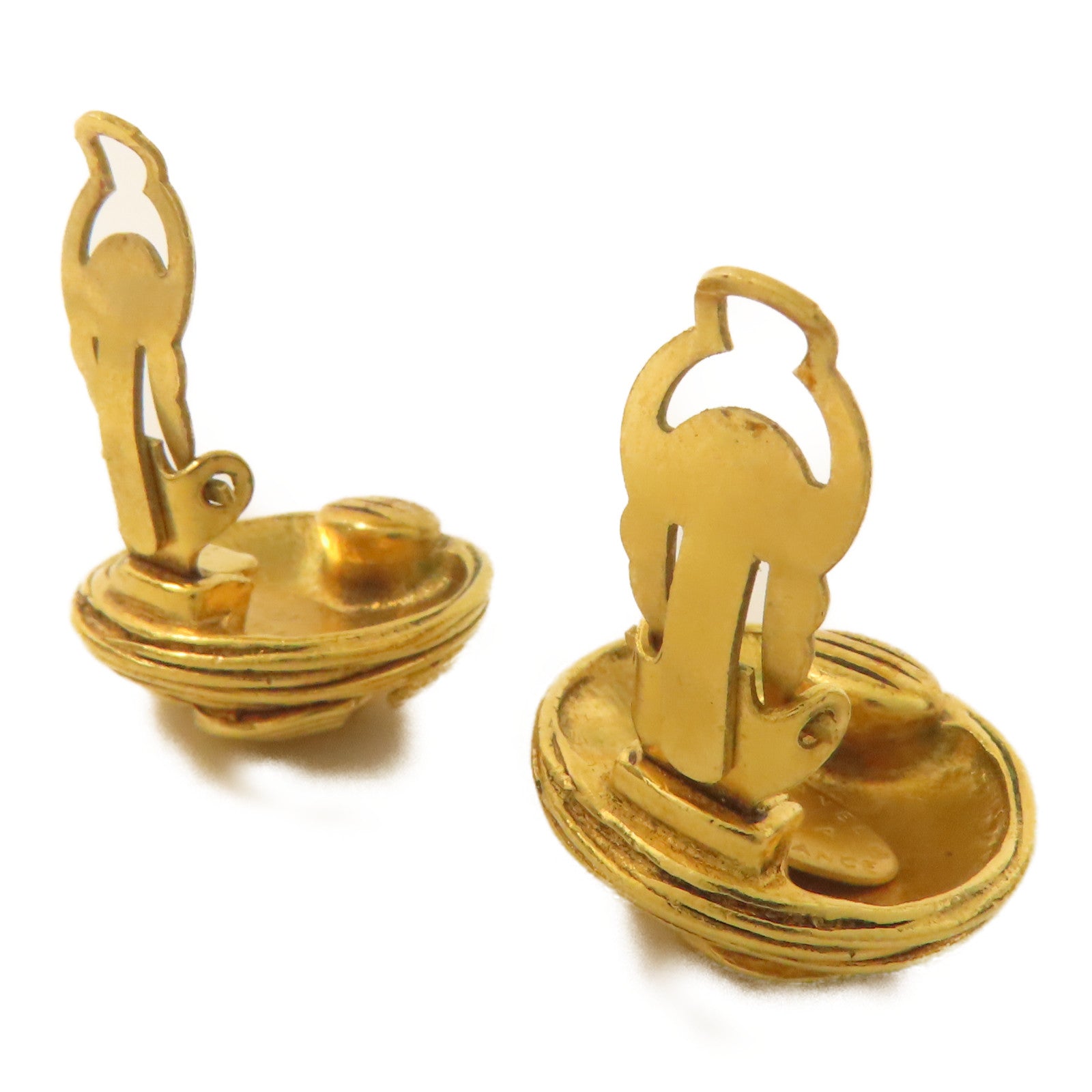 CHANEL CC Earrings CC Mark Metal