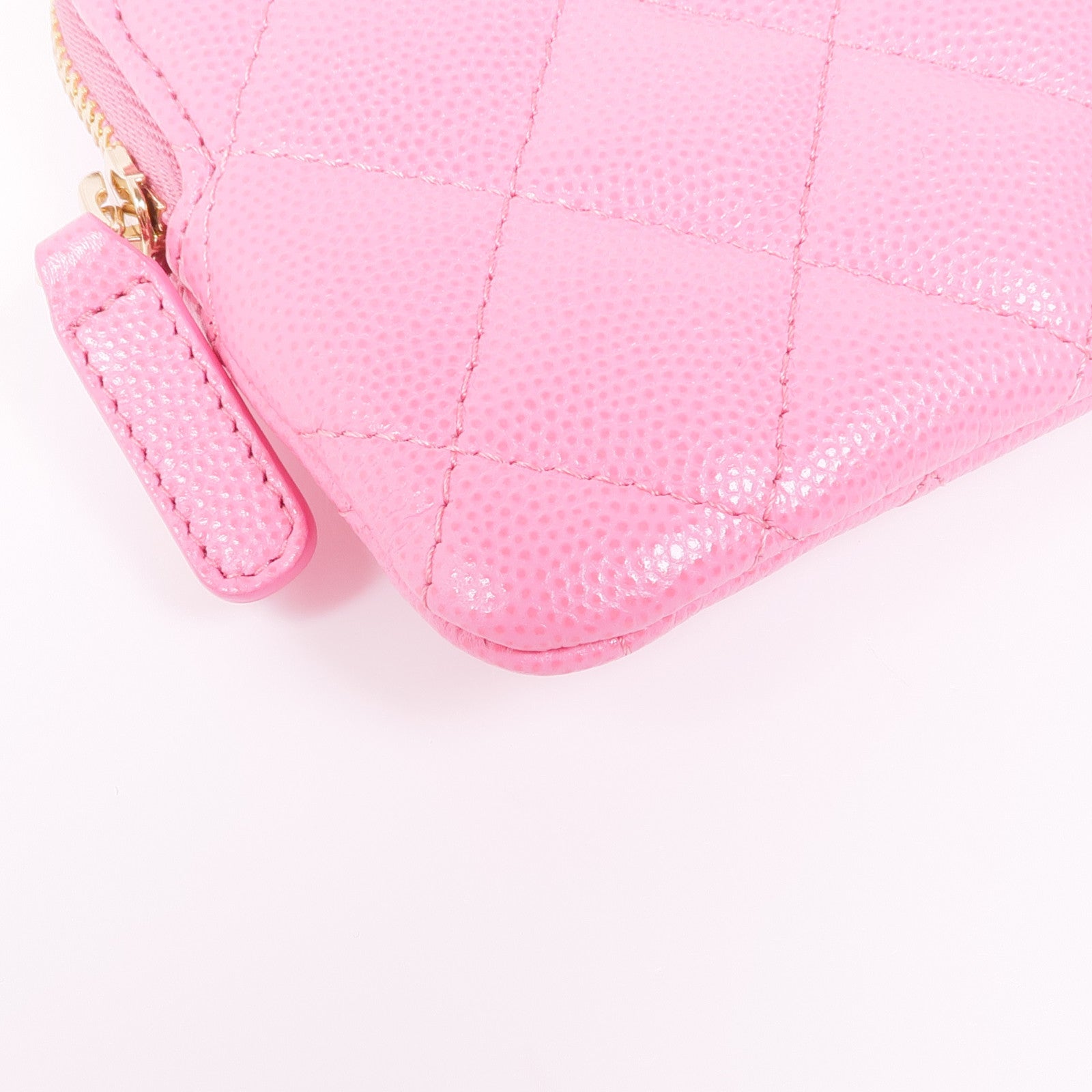 CHANEL 牛皮皮革Coin/Card Purse金扣零錢包/卡片套