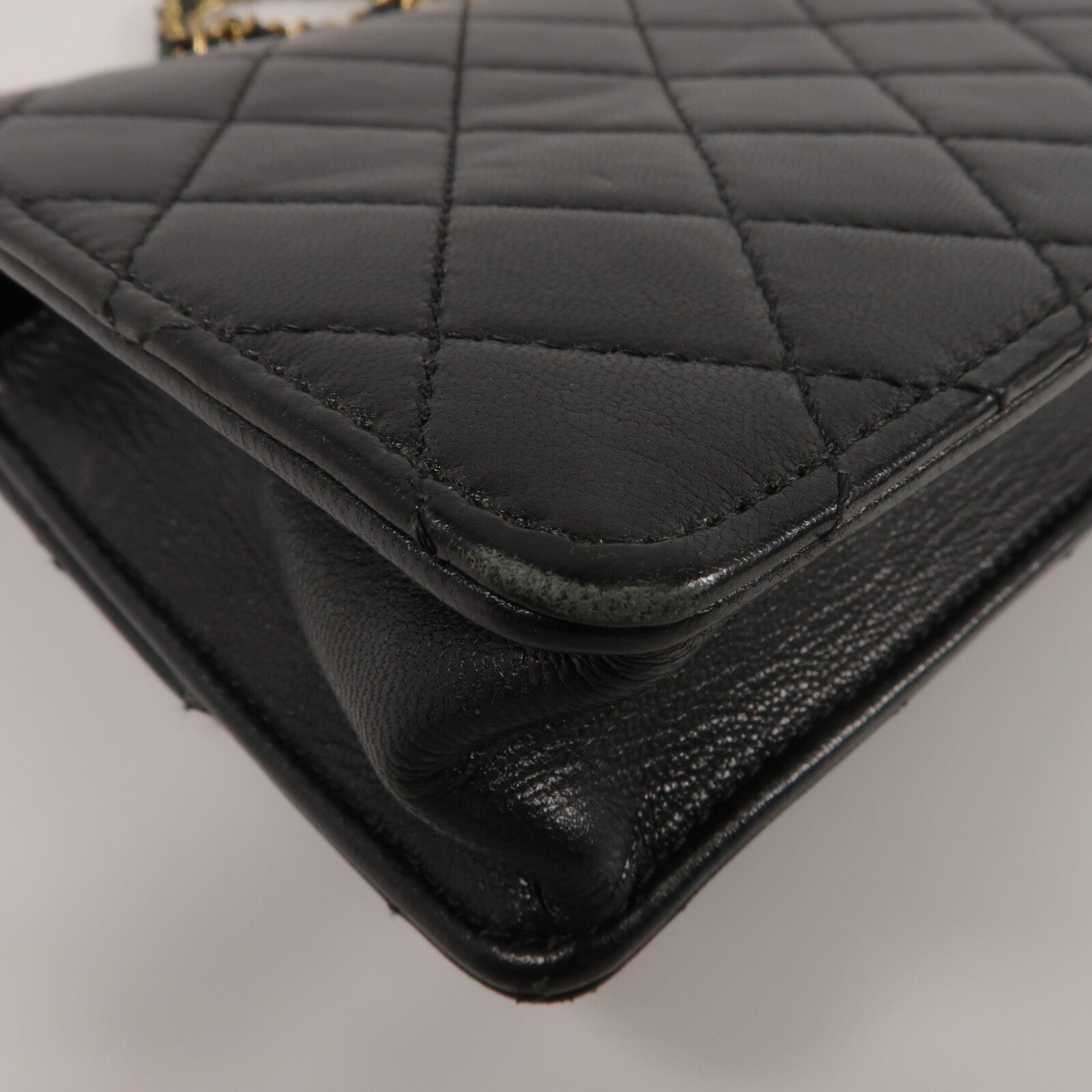 CHANEL 羊皮皮革Chain Shoulder鏈帶肩背袋