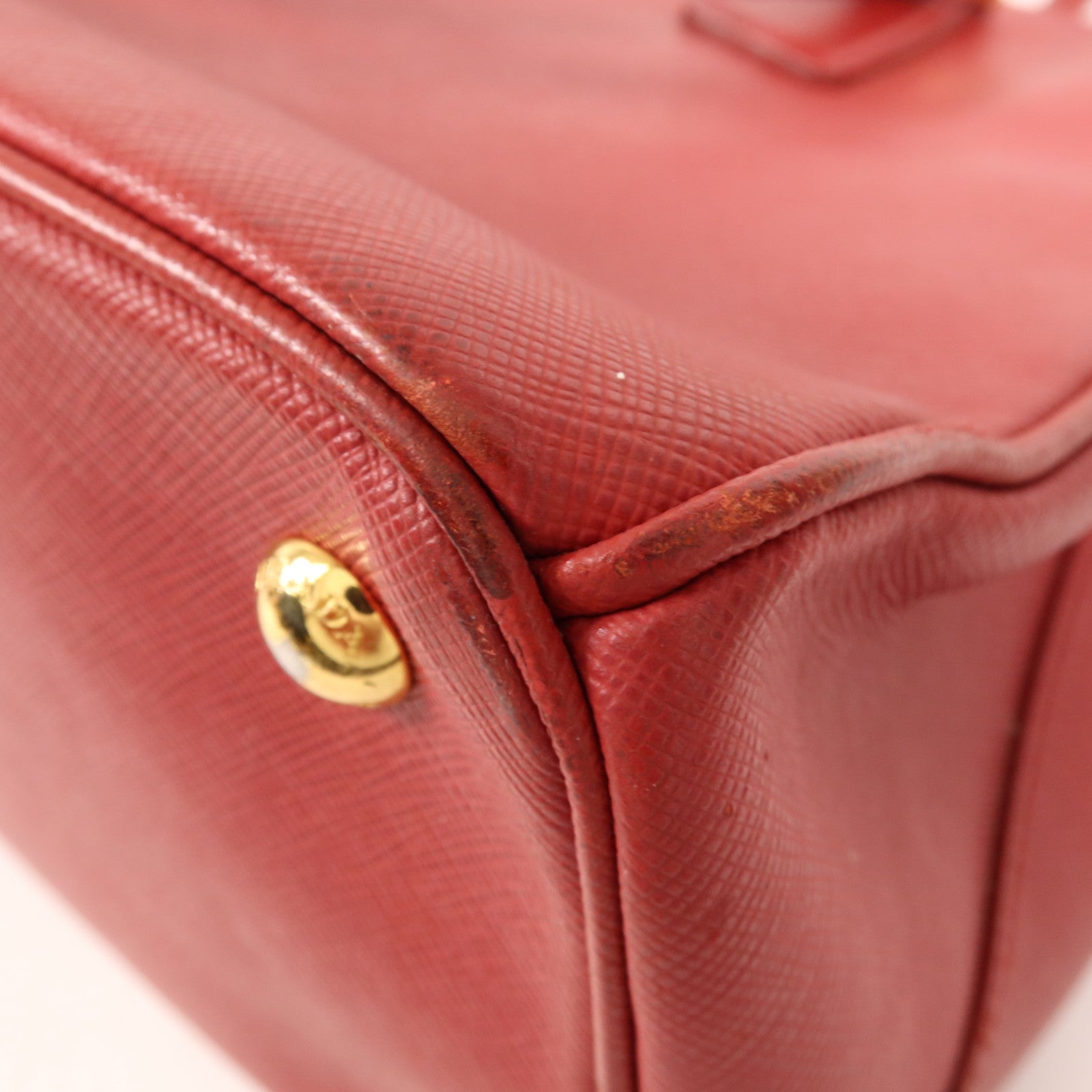 PRADA 牛皮皮革Galleria金扣手挽肩背兩用袋