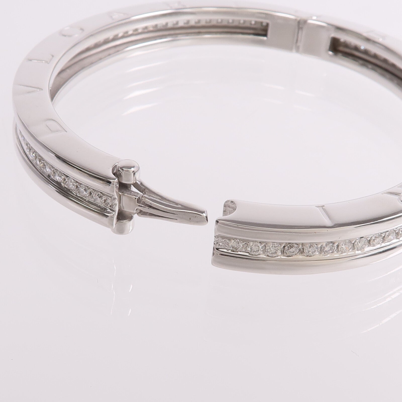 BVLGARI 18K白金B.zero 1 Bracelet鑽石手鐲