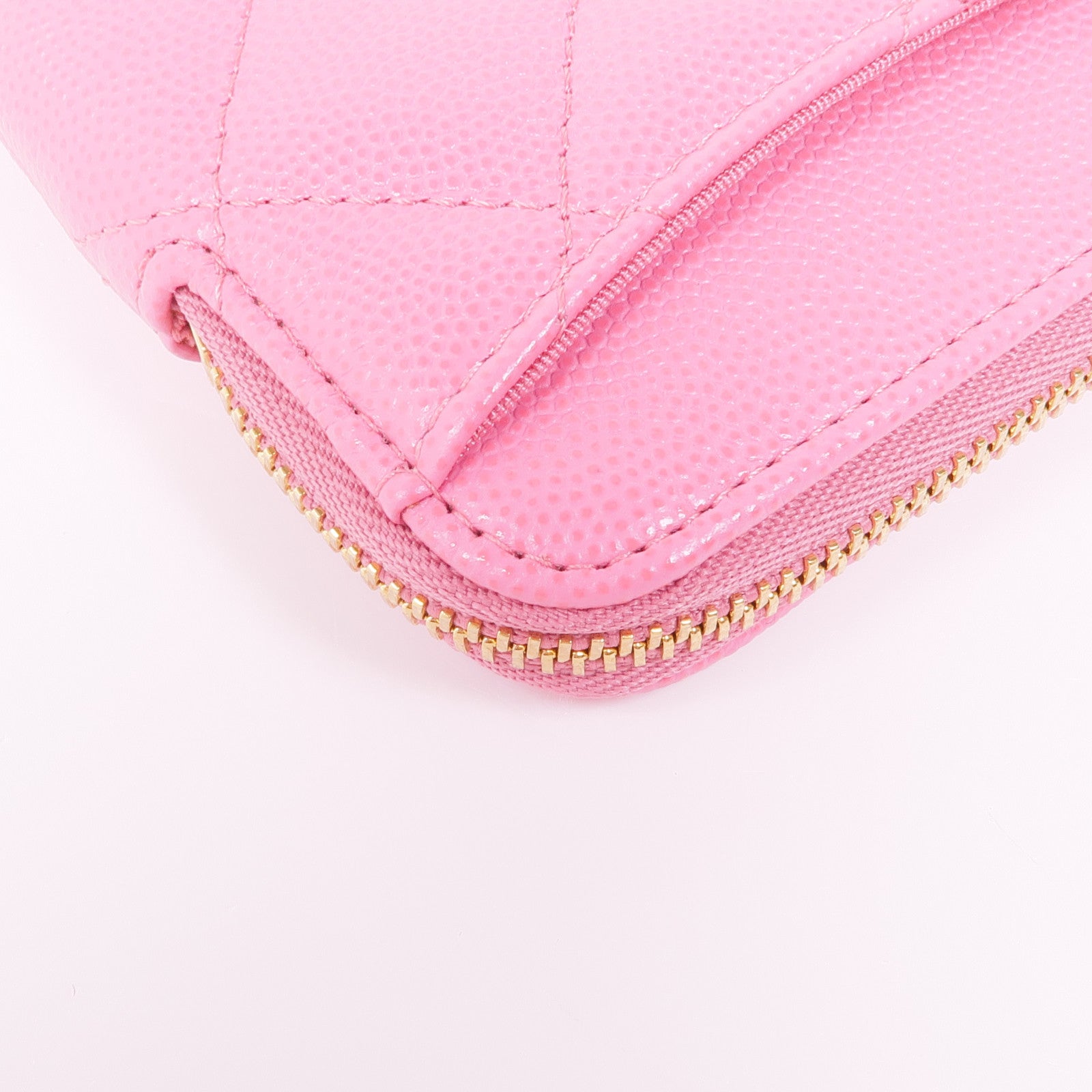 CHANEL 牛皮皮革Coin/Card Purse金扣零錢包/卡片套
