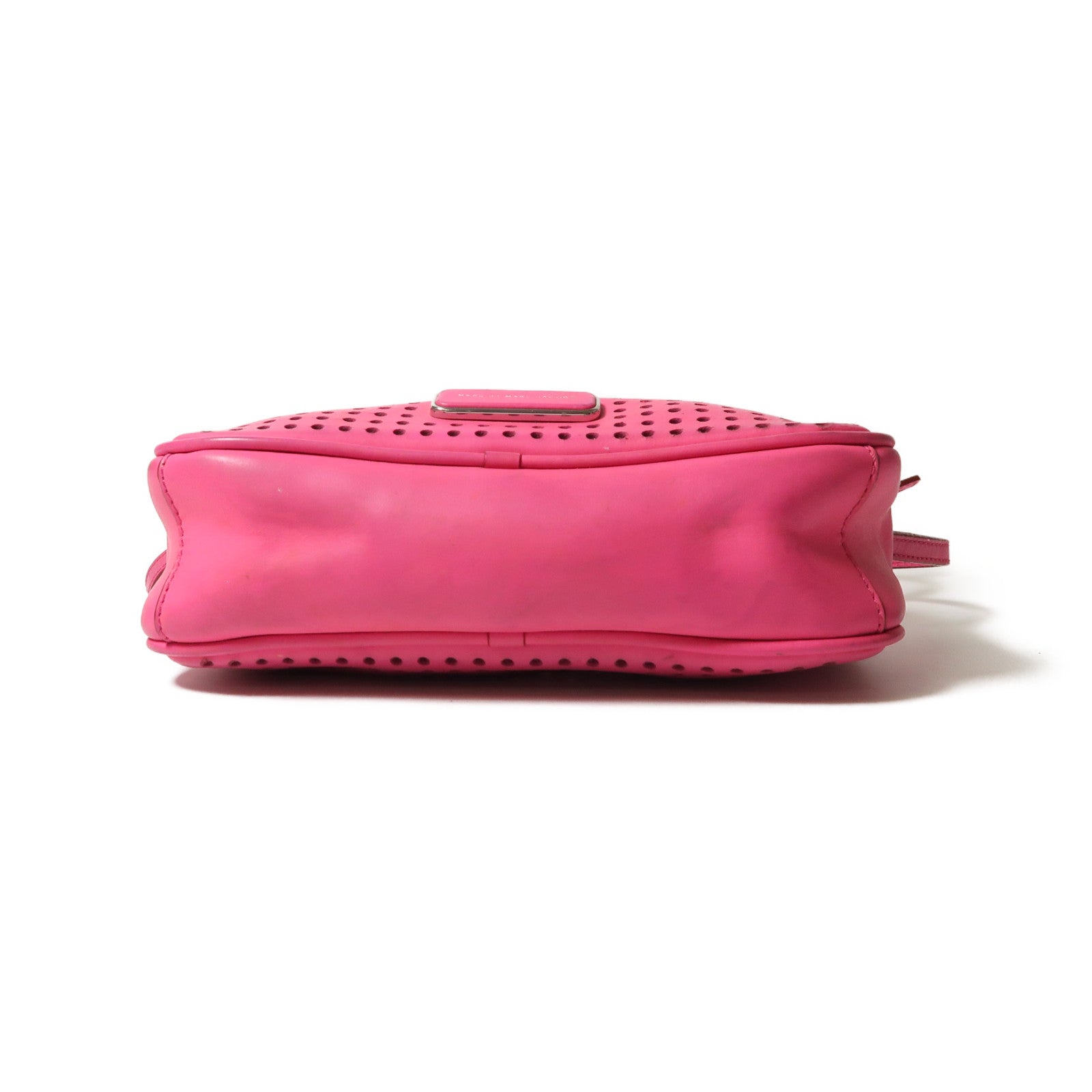 MARC JACOBS 牛皮皮革Shoulder Bag銀扣肩背袋粉紅色