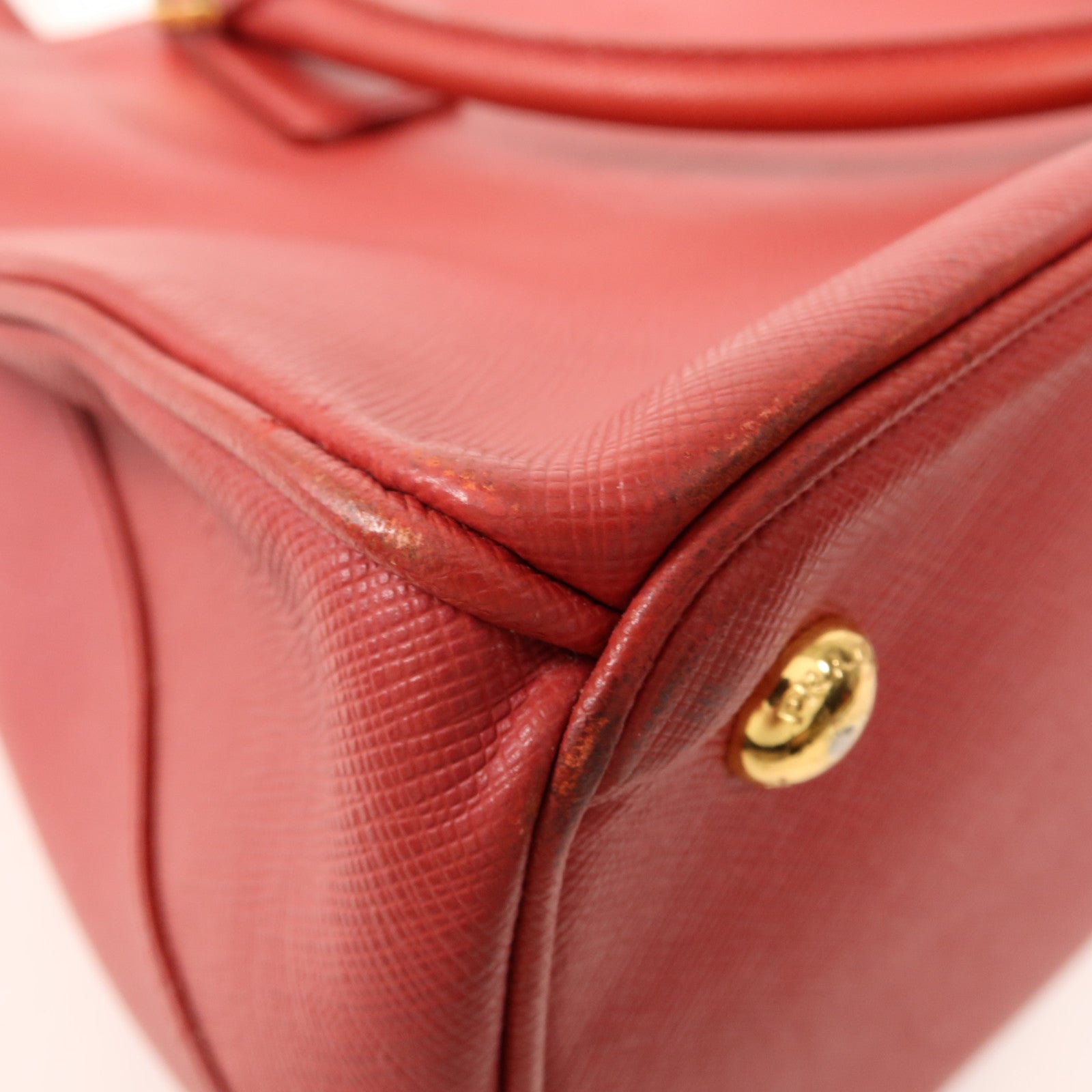 PRADA 牛皮皮革Galleria金扣手挽肩背兩用袋