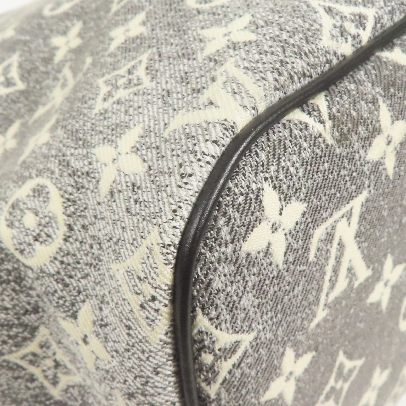 LOUIS VUITTON Monogram Jaquard Neverfull MM銀扣肩背袋