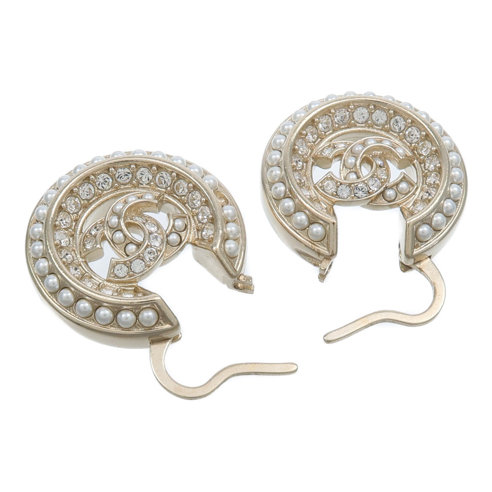 CHANEL 金屬Hoop Earrings耳環