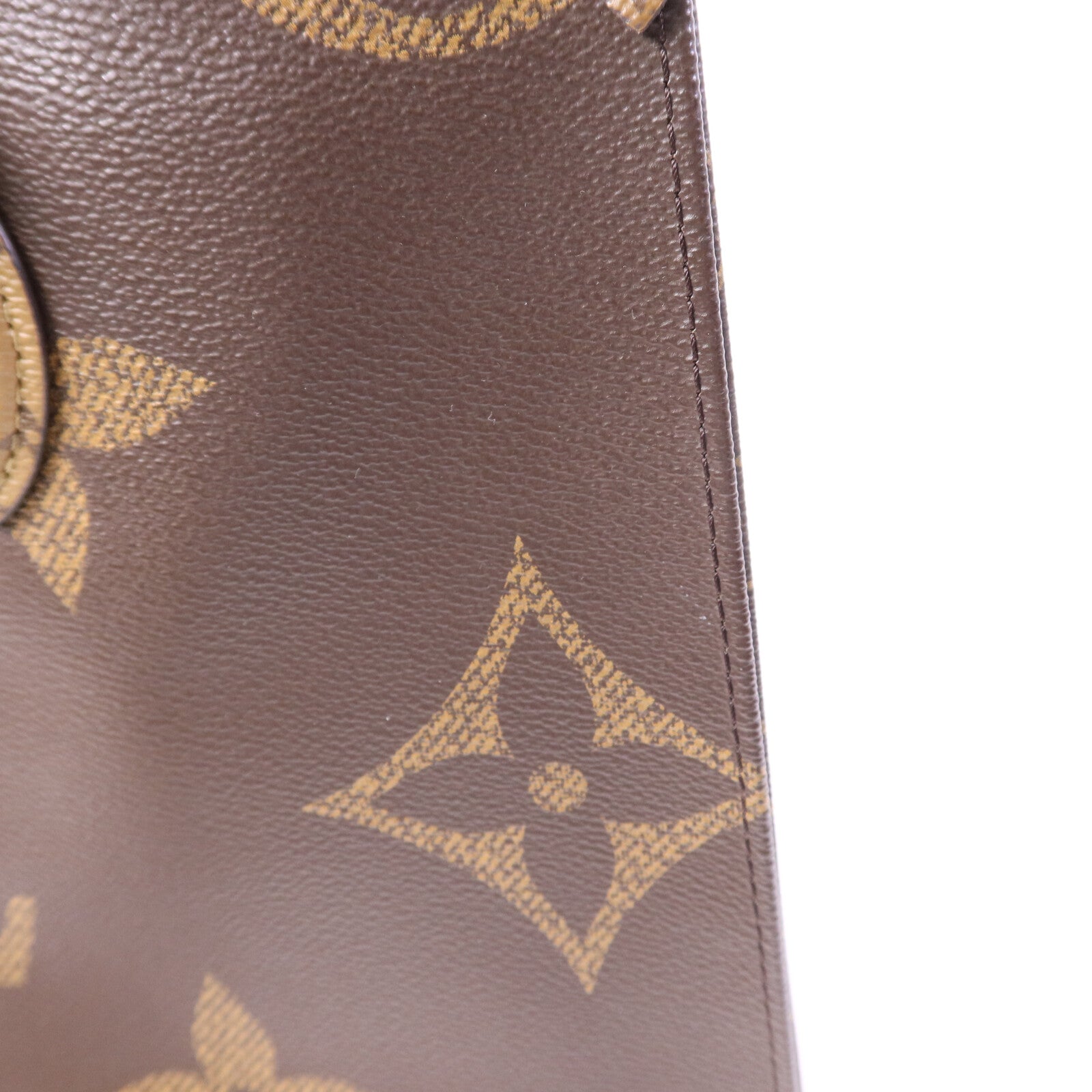 LOUIS VUITTON Monogram Giant On The Go MM金扣手挽肩背兩用袋
