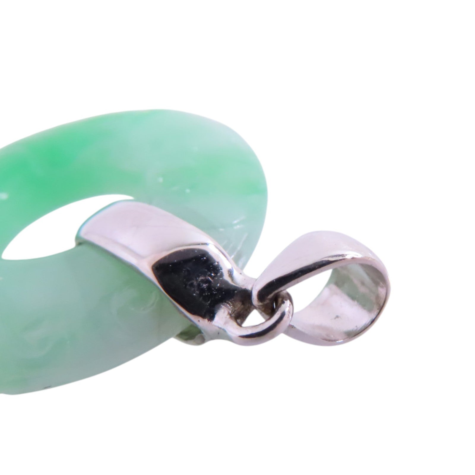 JEWELRY 18K白金/翡翠Jade Pendant Top吊墜