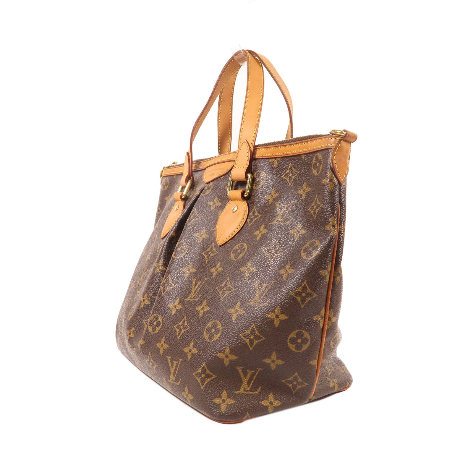 LOUIS VUITTON LV GHW Palermo PM 2 Way Shoulder Bag M40145 Monogram Brown