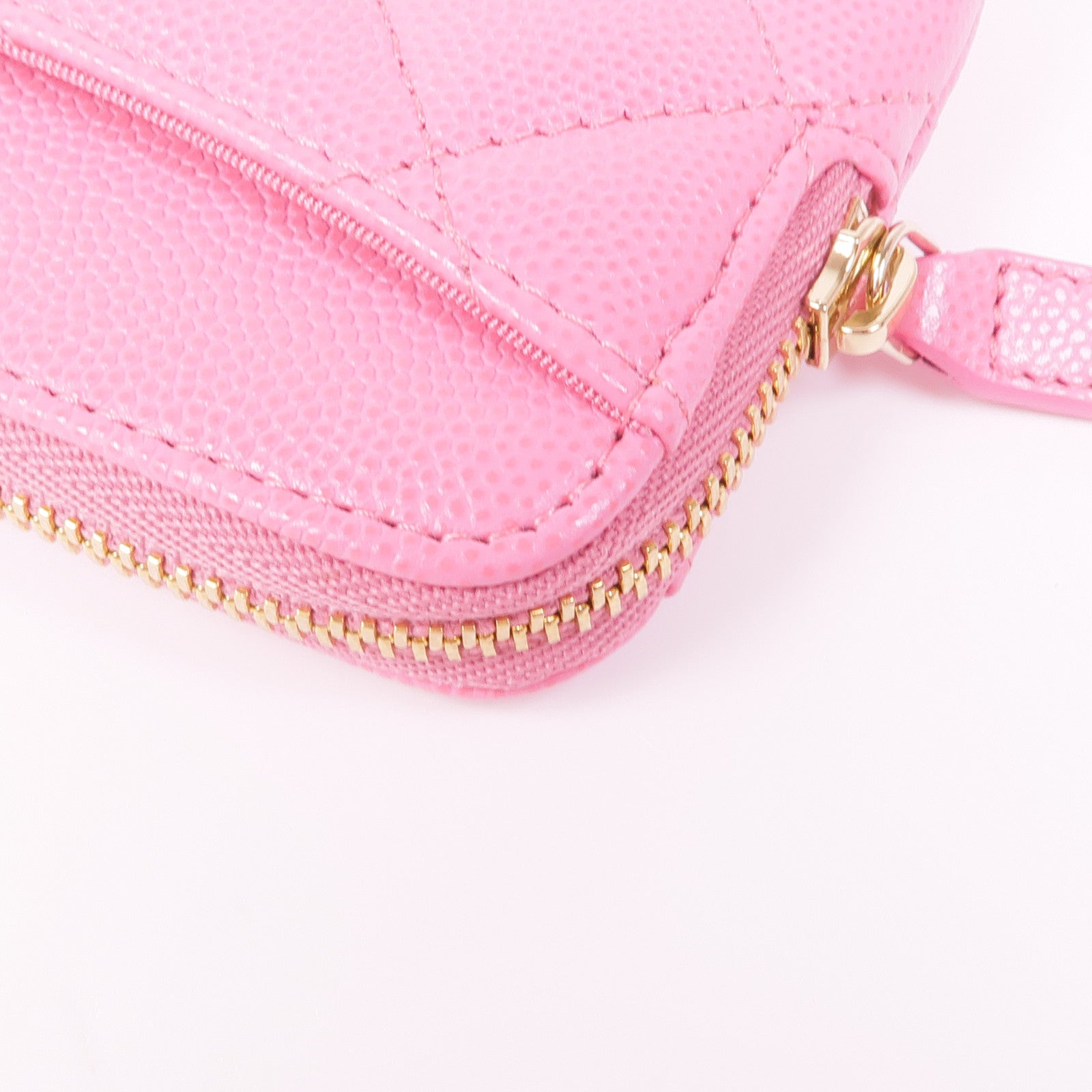 CHANEL 牛皮皮革Coin/Card Purse金扣零錢包/卡片套