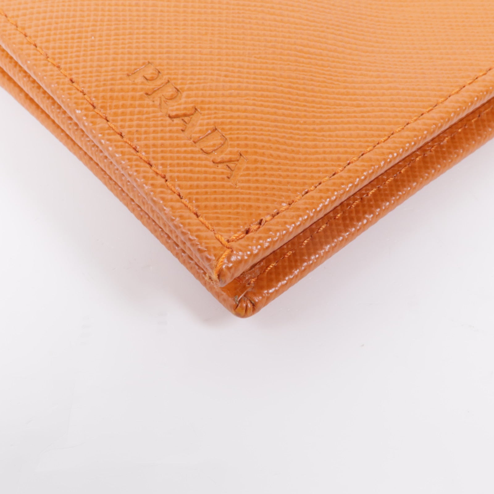PRADA Saffiano皮革Long Wallet銀扣長錢包