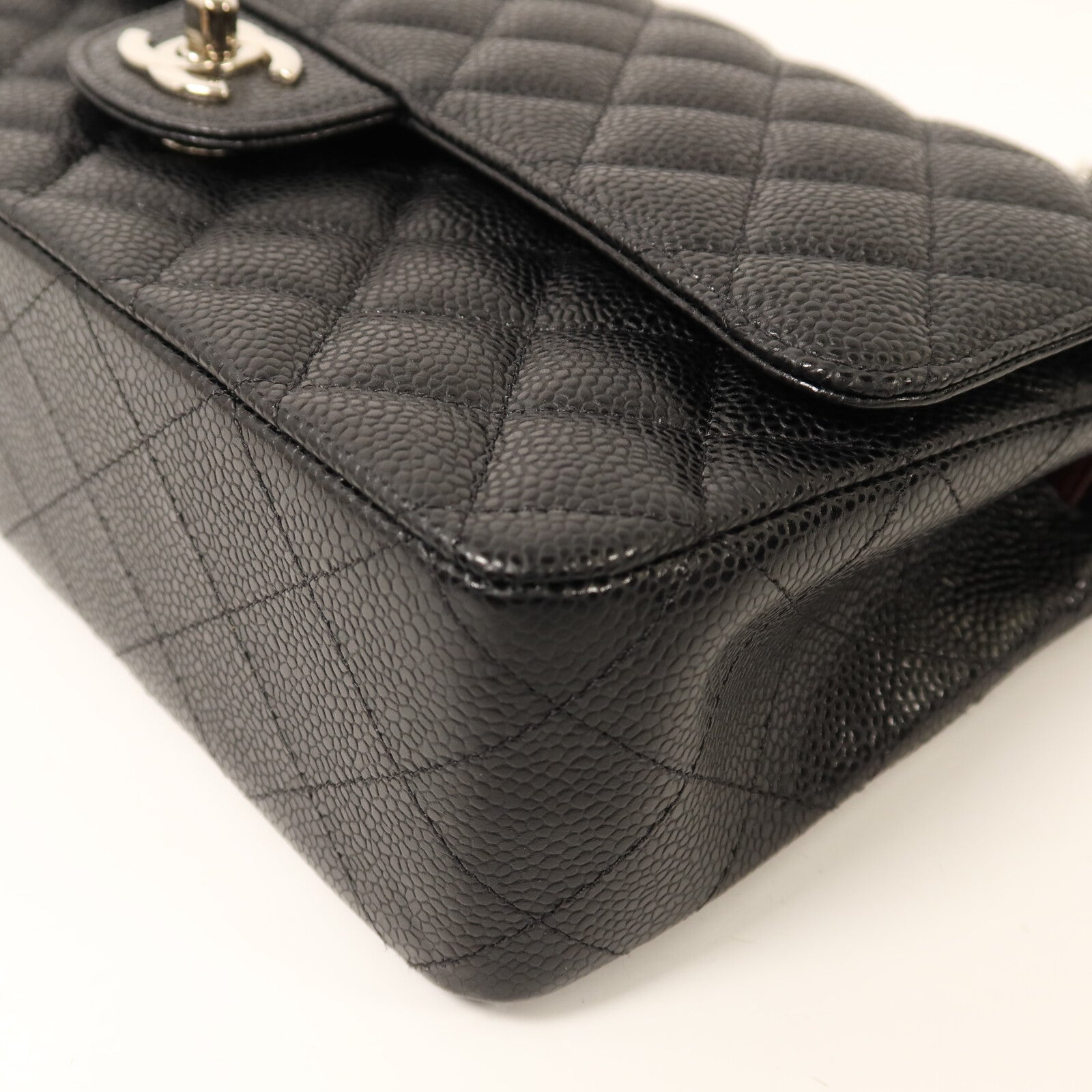 CHANEL 牛皮皮革Classic 25銀扣鏈帶肩背袋