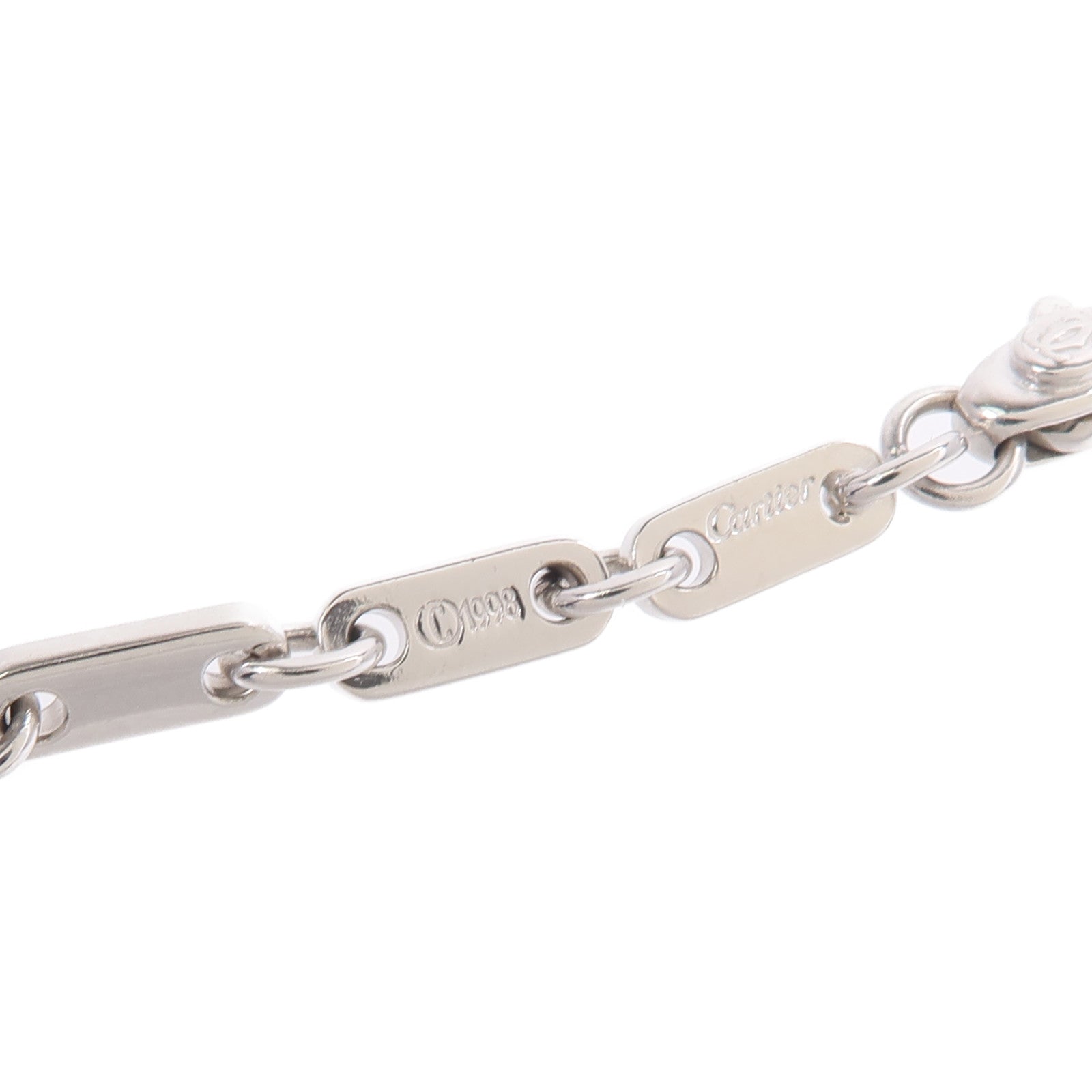 CARTIER 18K白金Figaro Bracelet手鏈