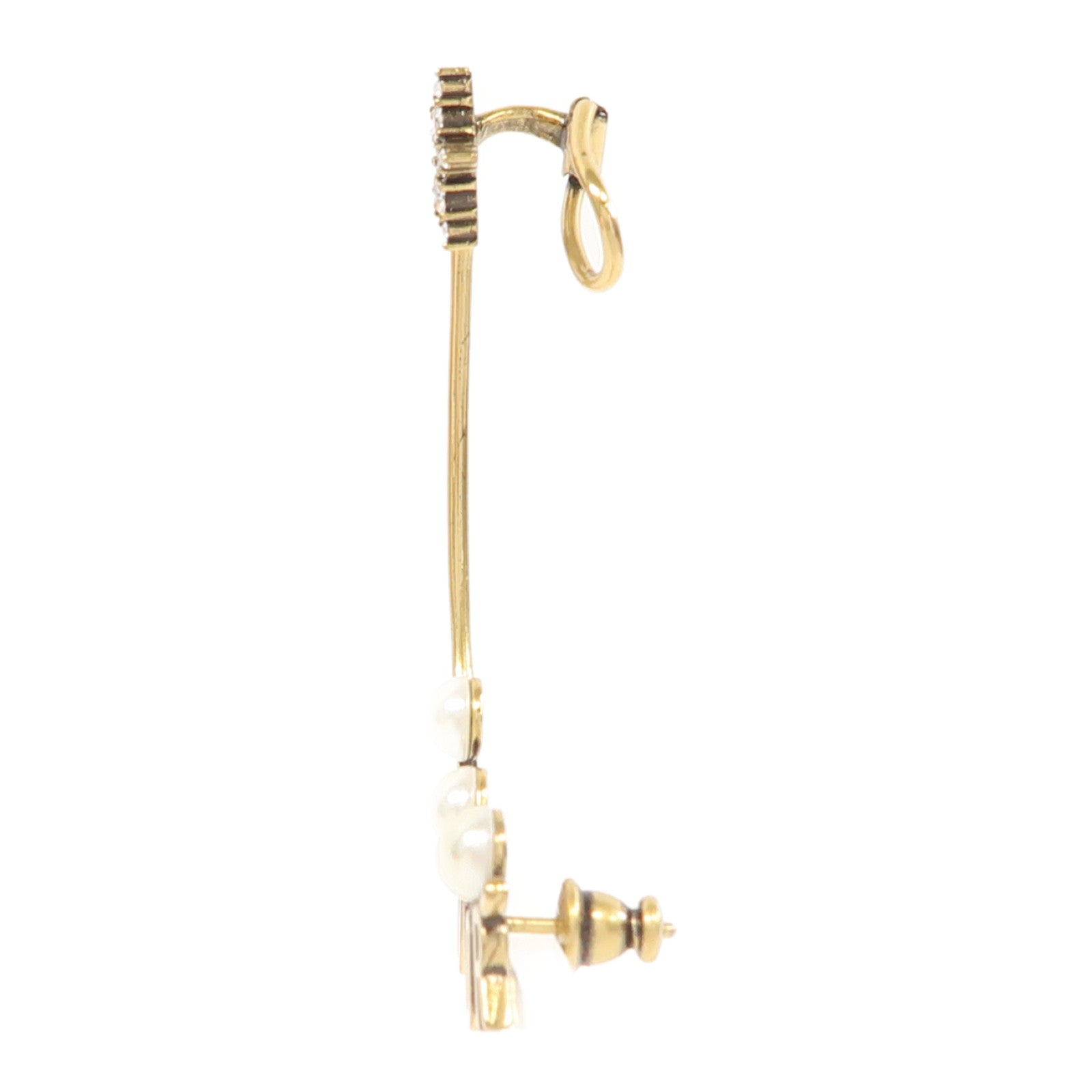 Dior 金屬J'Adior Earrings耳環金色