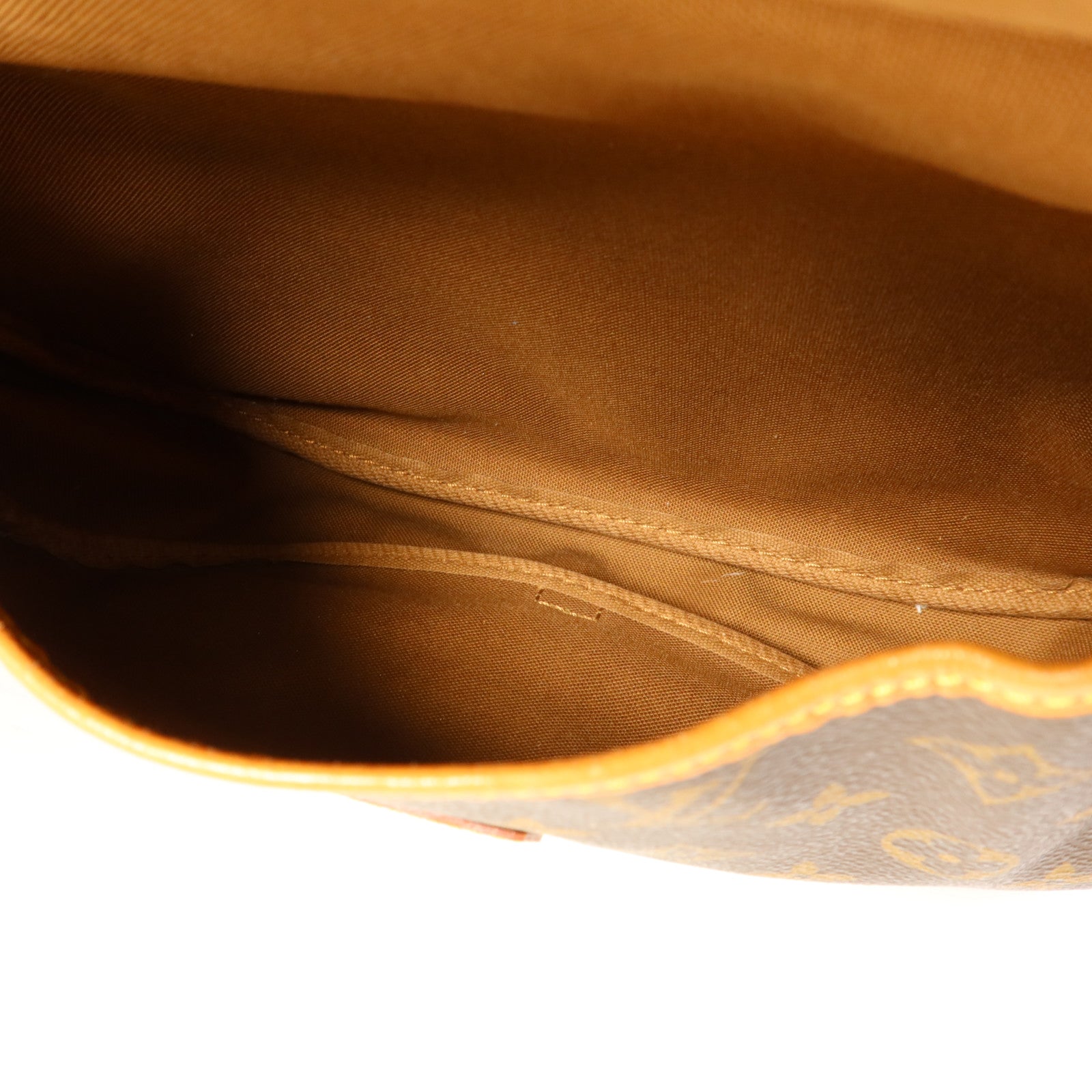 LOUIS VUITTON Monogram Saumur 30金扣肩背袋棕色