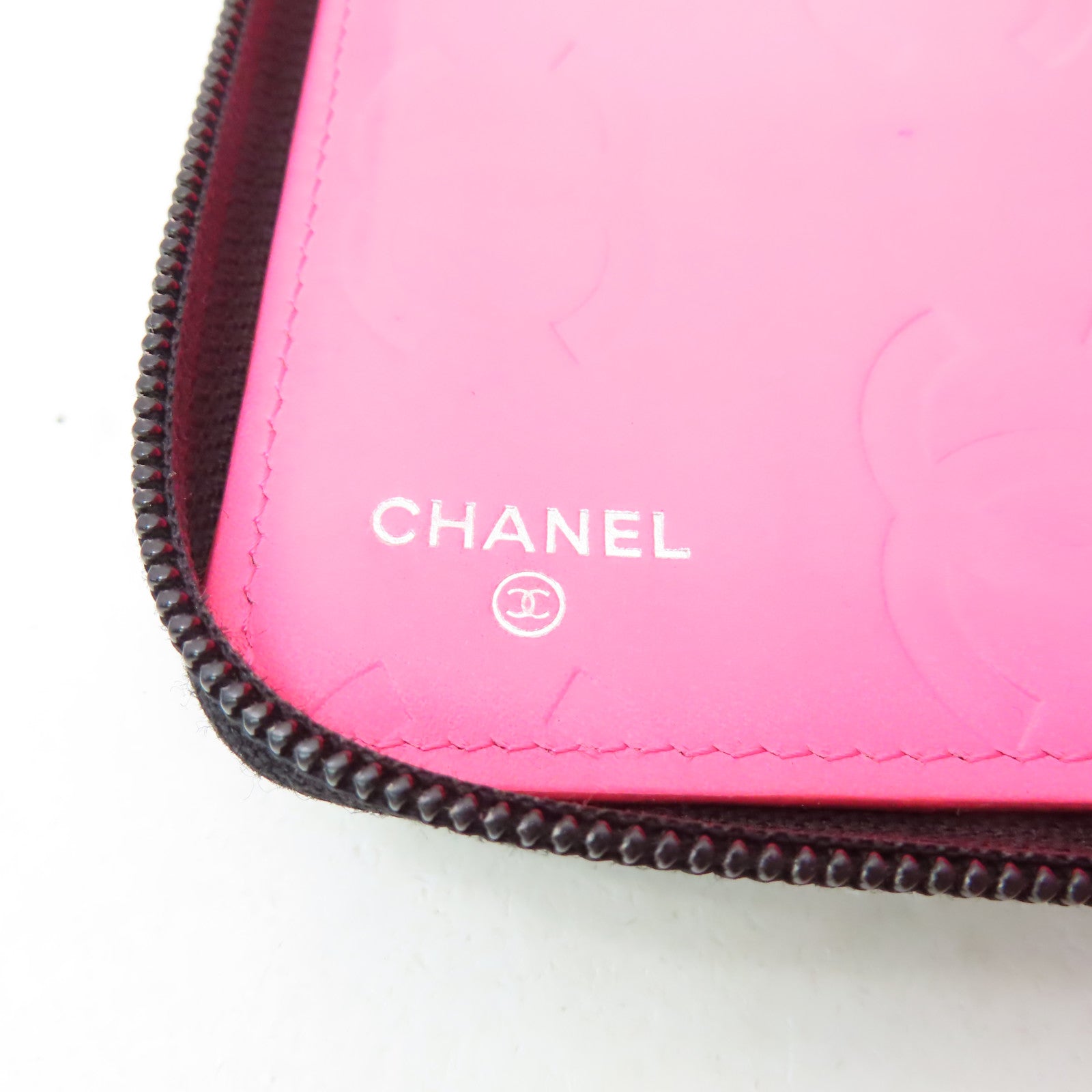 CHANEL 【激減優惠】菱格牛皮皮革Combon Line Wallet銀扣長錢包黑色