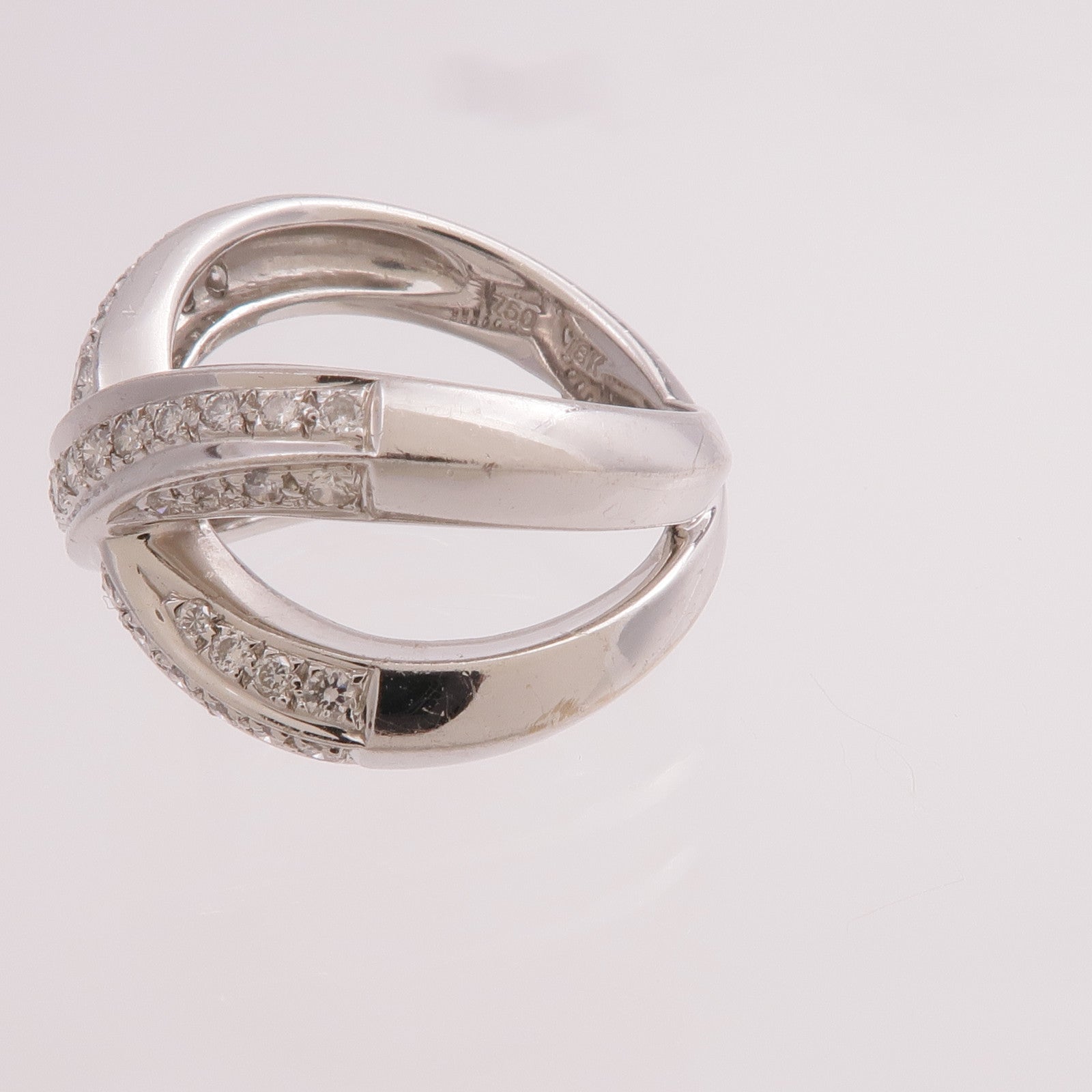 JEWELRY 【激減優惠】18K白金Diamond Ring鑽石戒指US#5.75