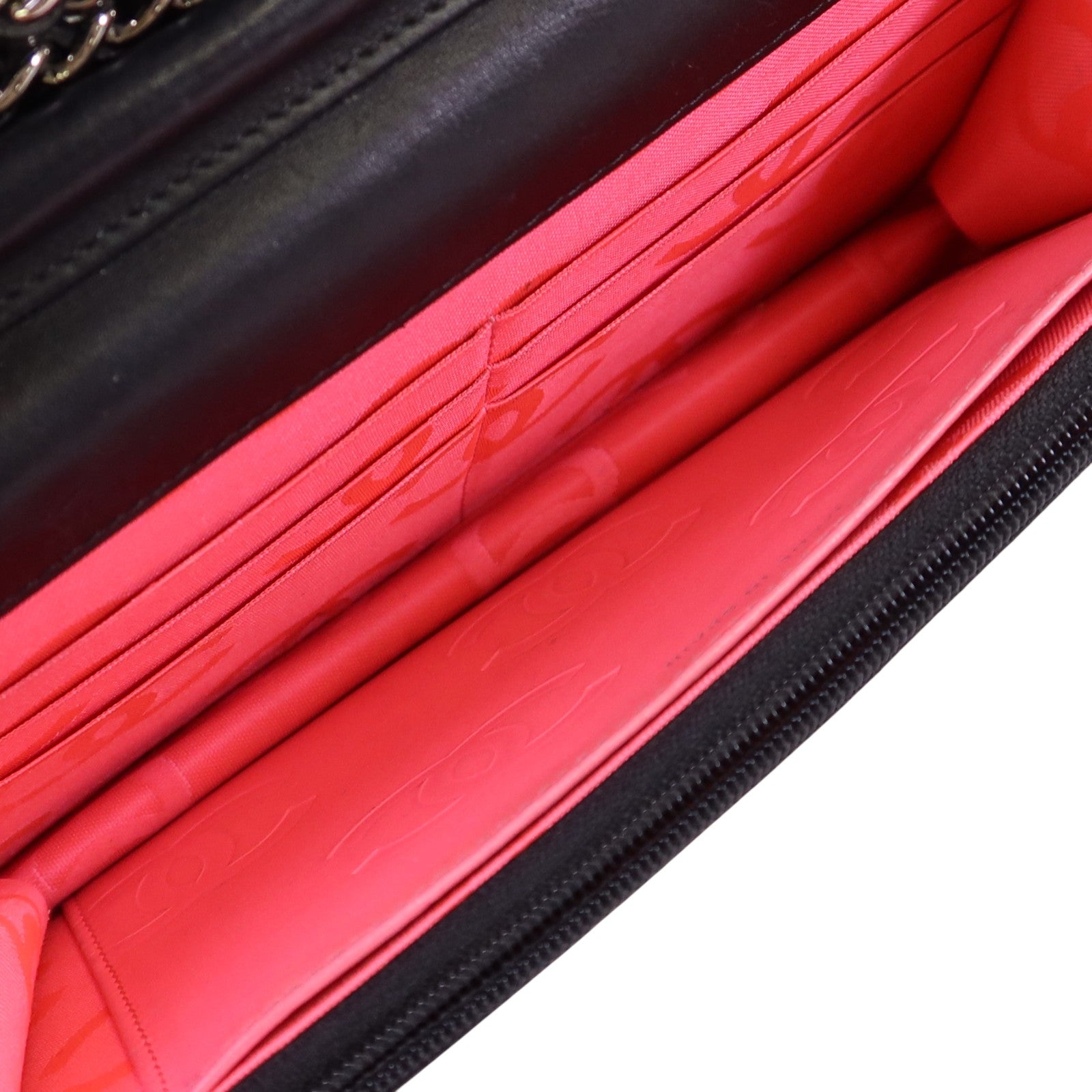 CHANEL 牛皮皮革WOC Wallet On Chain銀扣鏈帶肩背袋