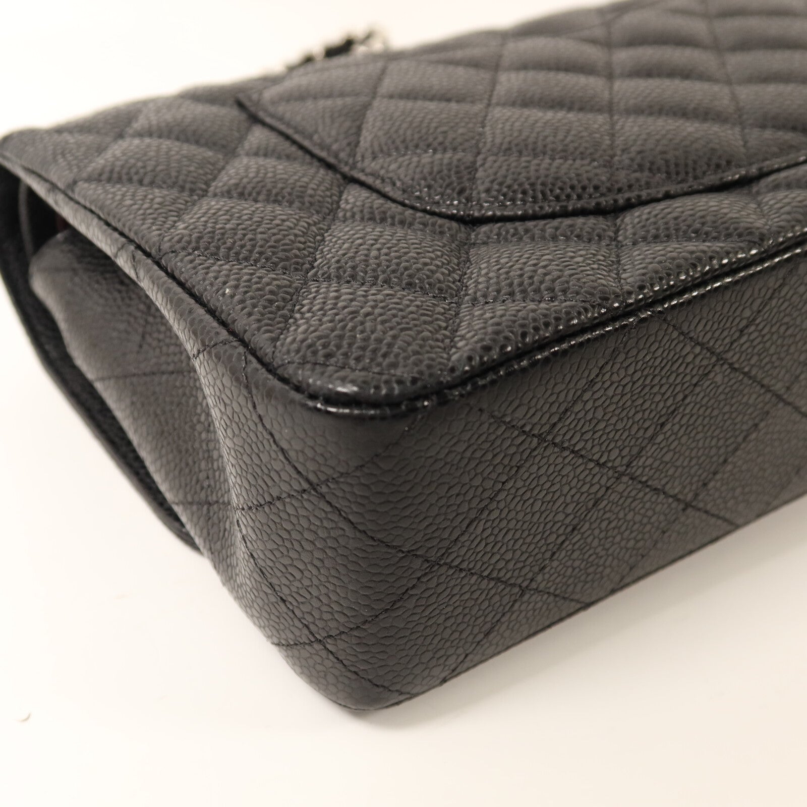CHANEL 牛皮皮革Classic 25銀扣鏈帶肩背袋
