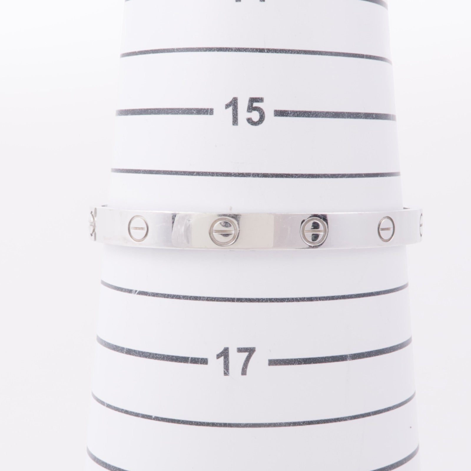 CARTIER 【激減優惠】18K白金Love Bracelet手鐲Certier#17