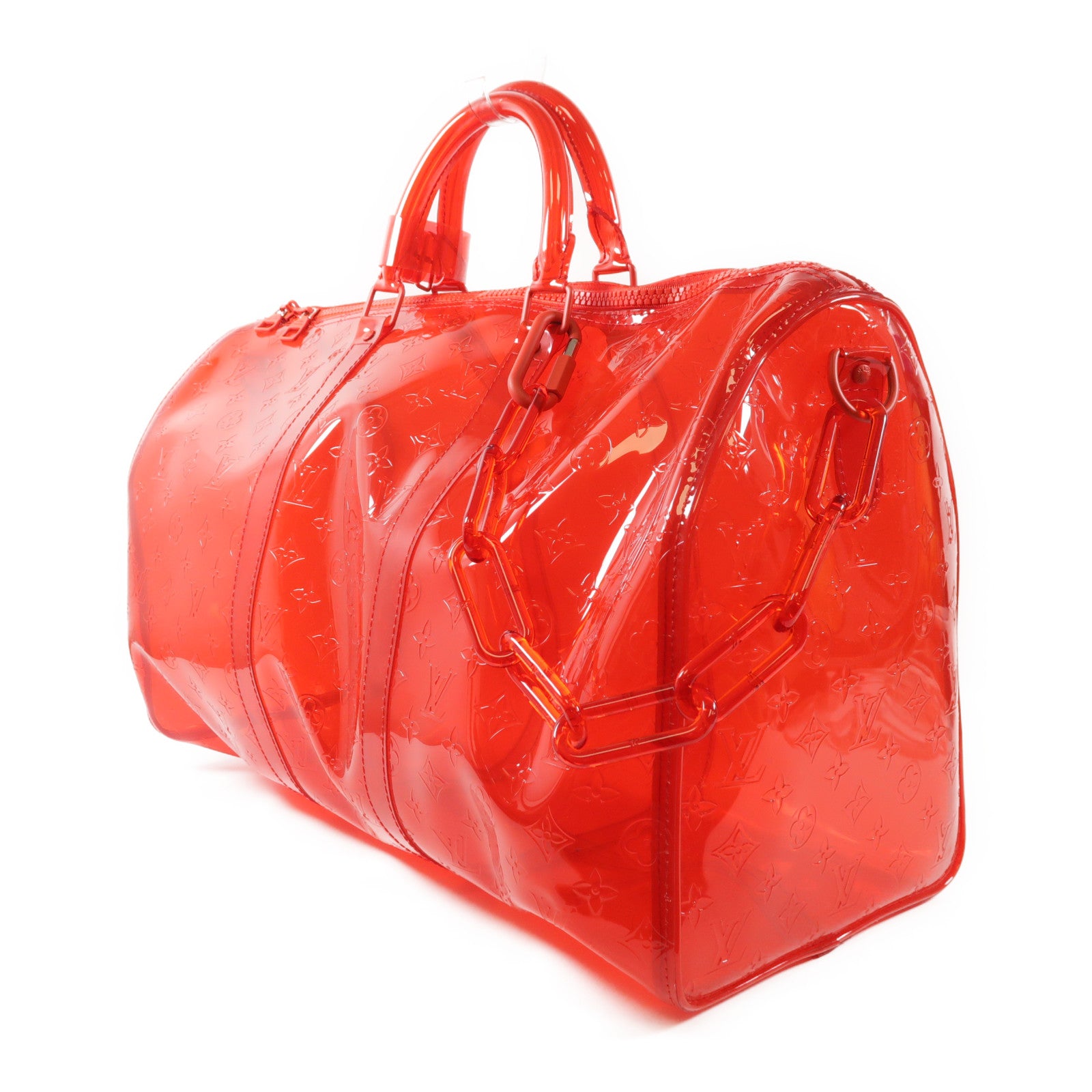 LOUIS VUITTON PVC Keepall 50手挽肩背兩用袋