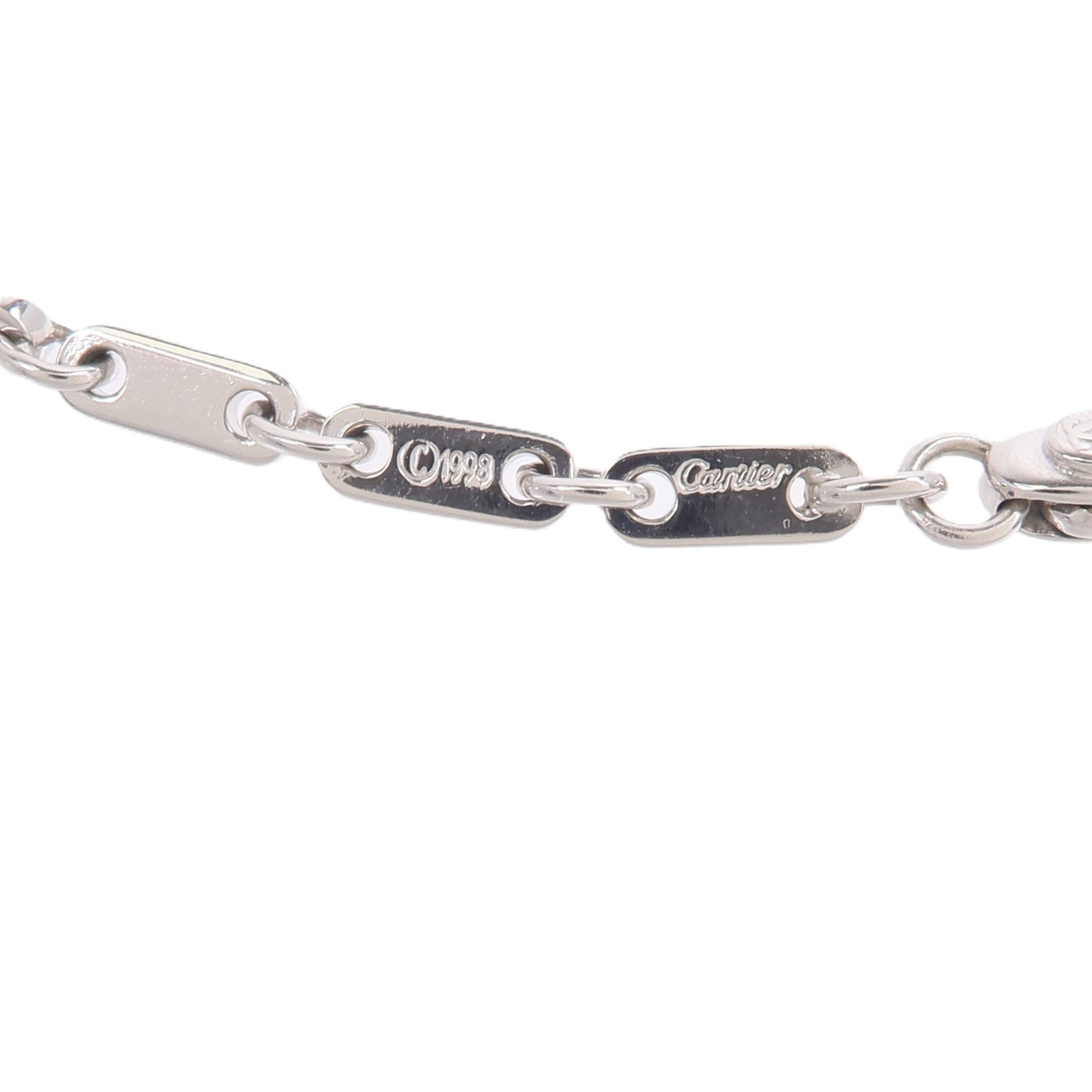 CARTIER 18K白金Figaro Bracelet手鏈