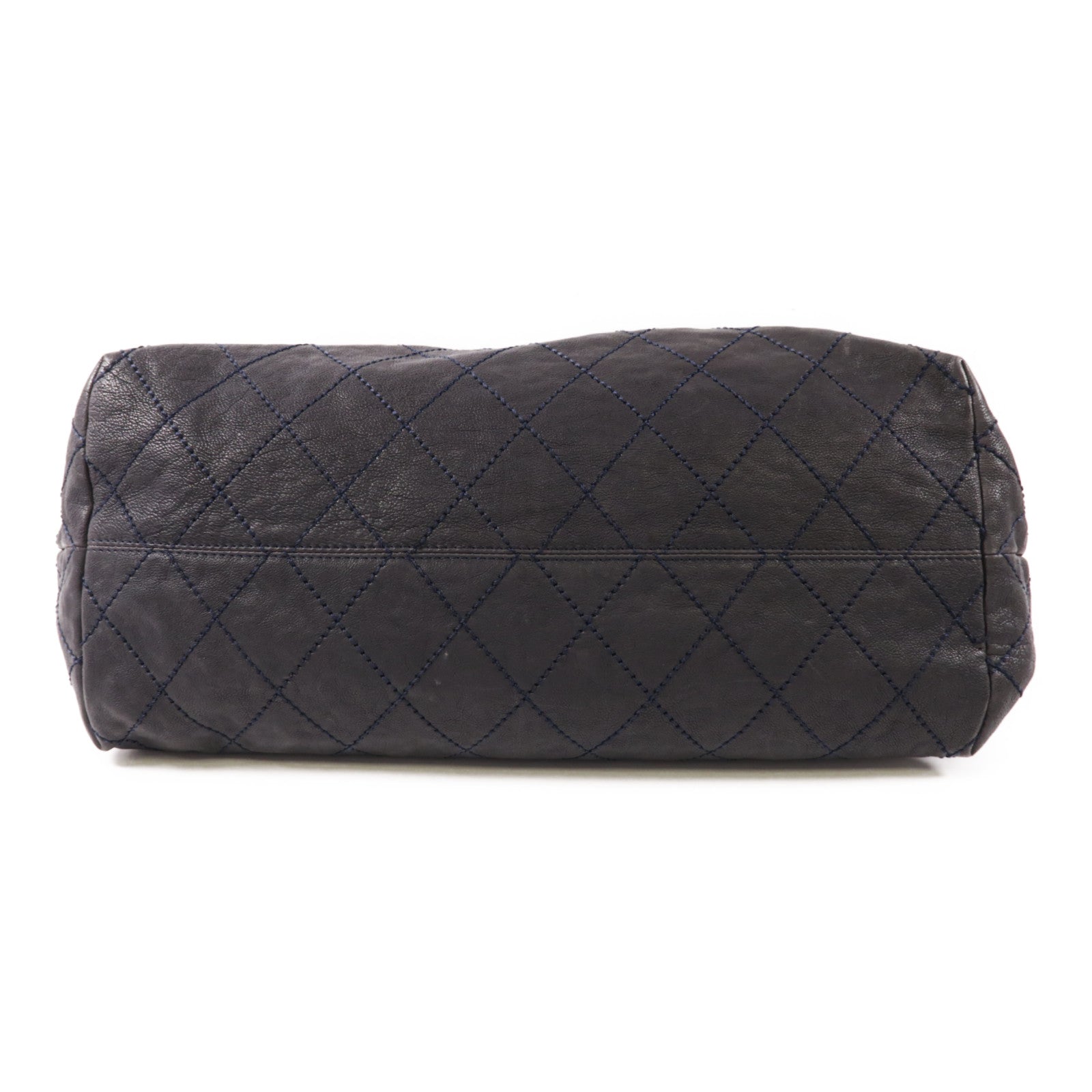 CHANEL CC SHW Chain Shoulder Bag Calfskin Leather Black